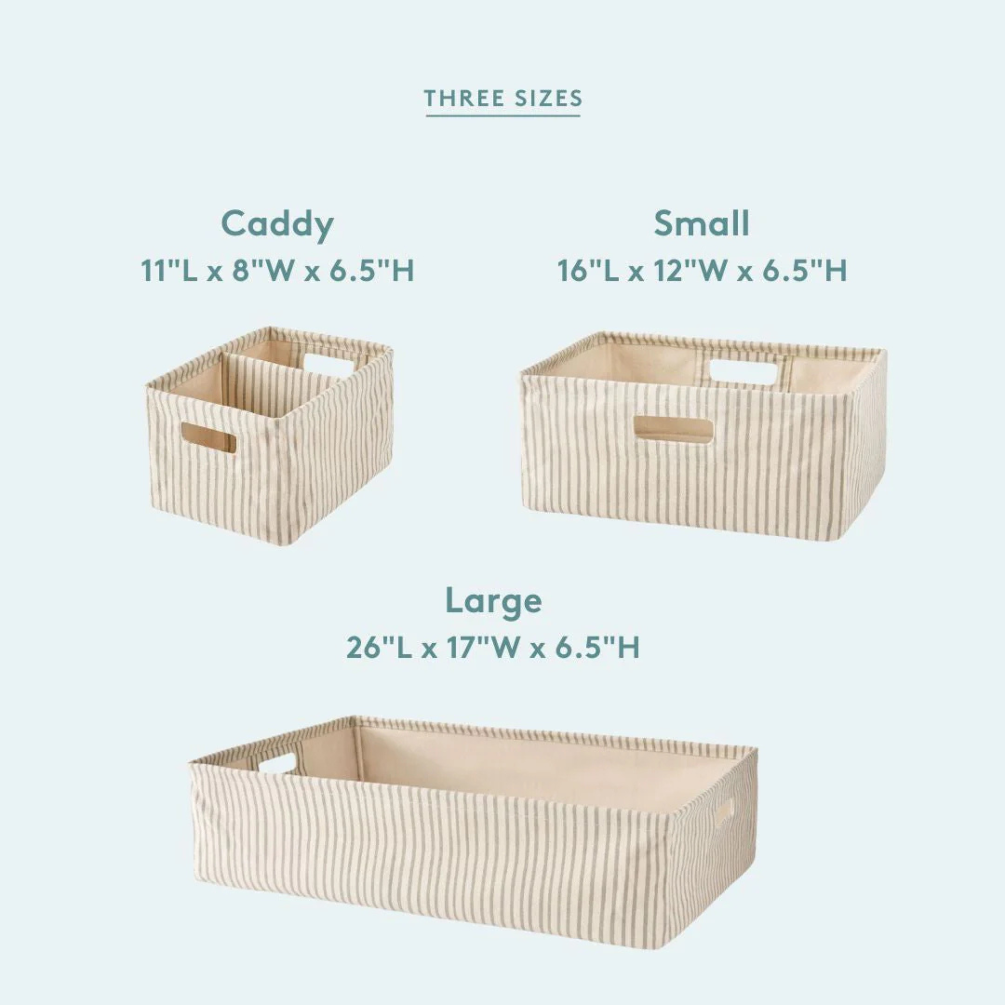 Printed Hideaway Stripes Away Bin - Large