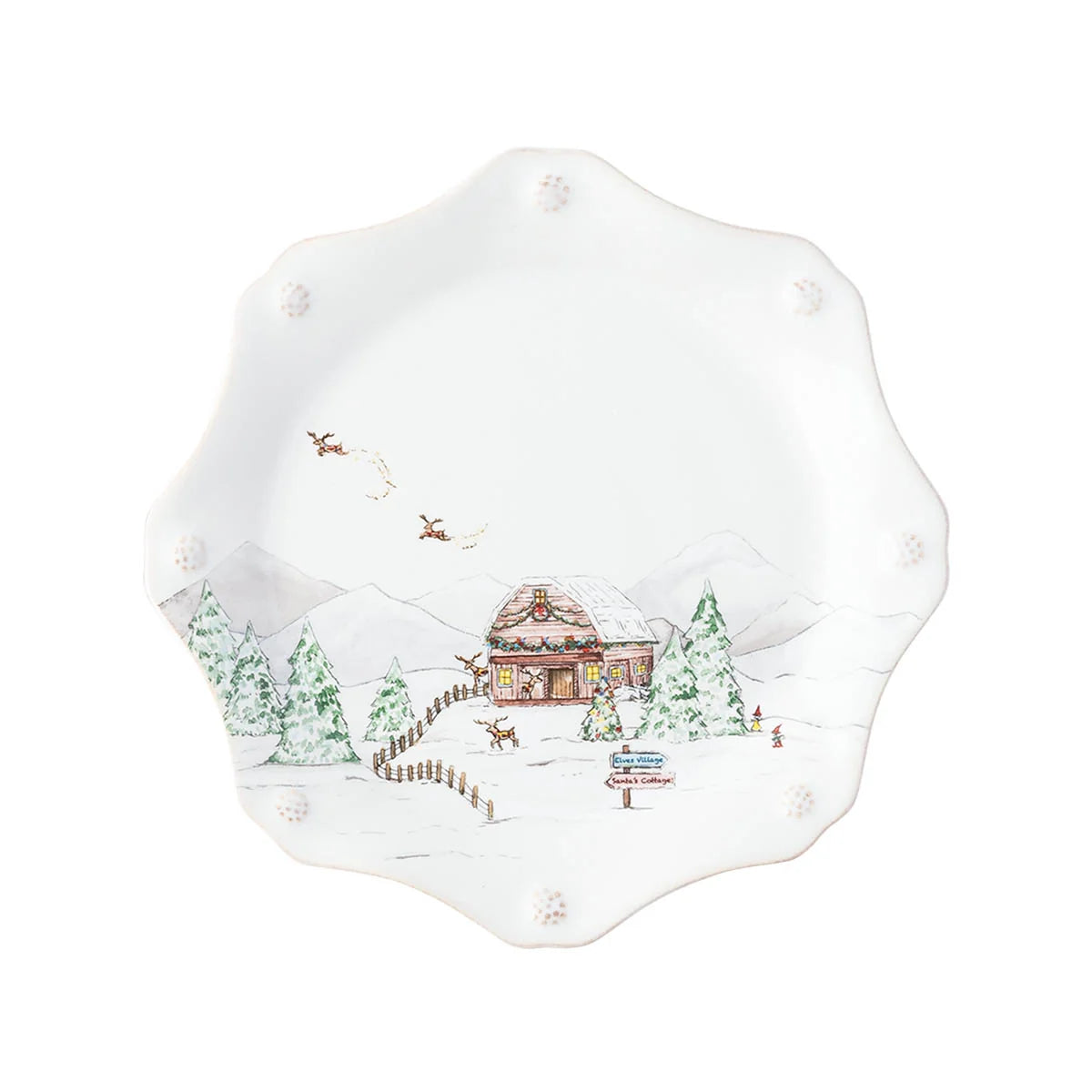 Berry & Thread North Pole Dessert/Salad Plate - Set of 4