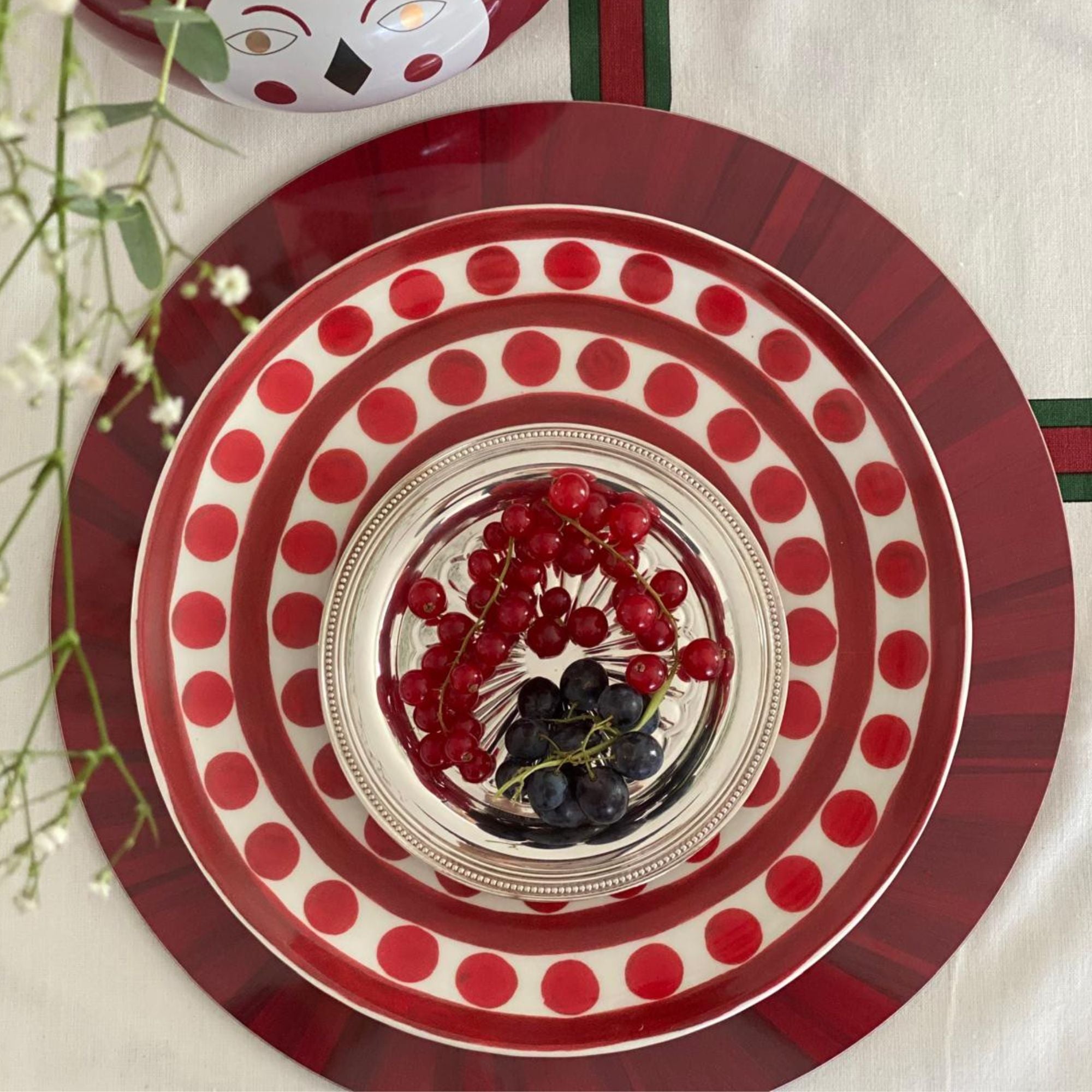 Symi Red Dinner Plate