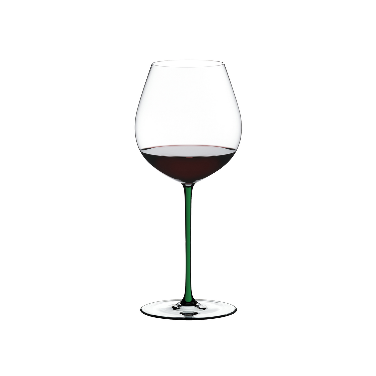Fatto A Mano Pinot Noir Wine Glass in Green