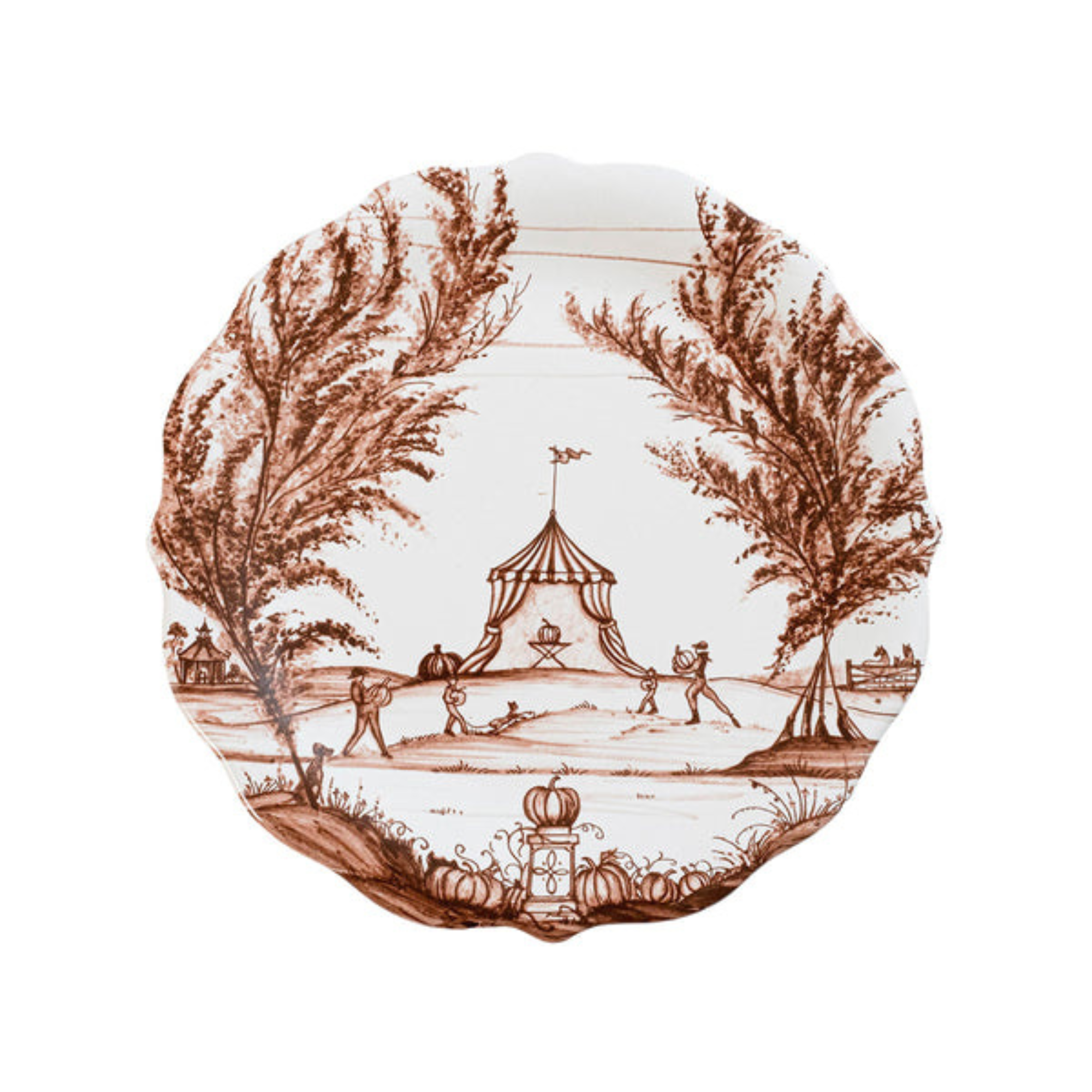 Country Estate Harvest Party Plate - Set of 4