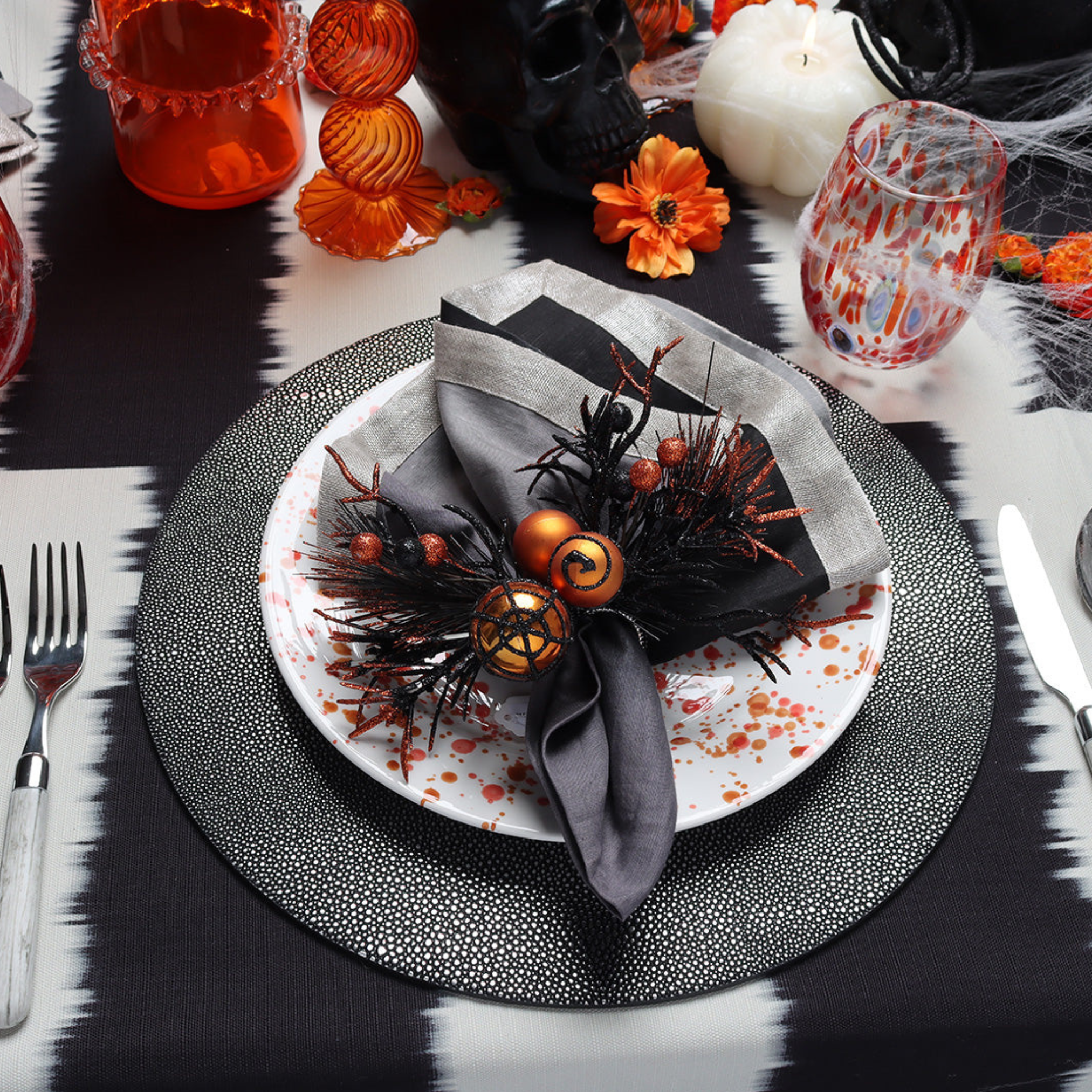 Halloween Napkin Ring - Set of 4