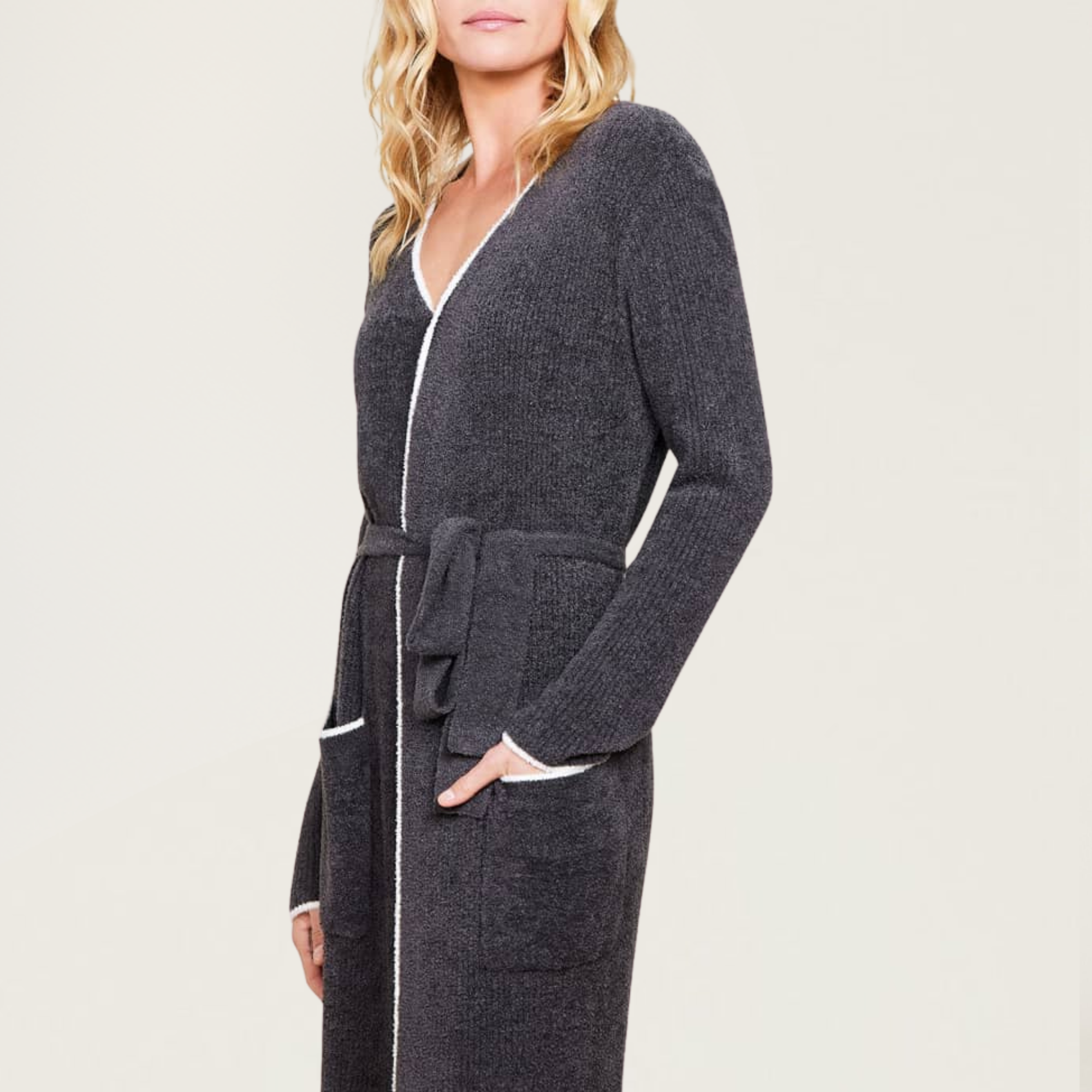 CozyChic Lite Contrast Ribbed Robe