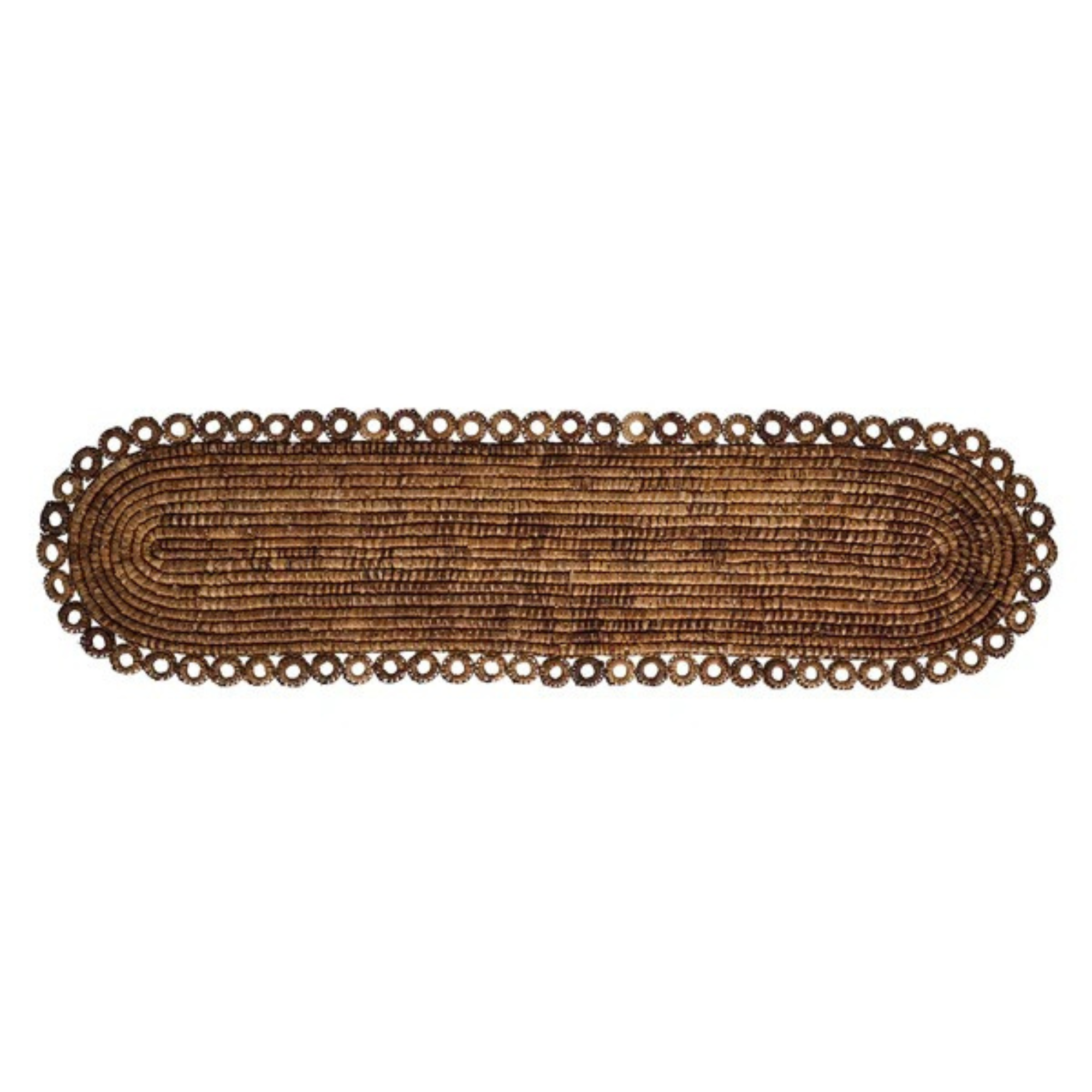 Rustic Ring Table Runner 16" x 60" - Natural
