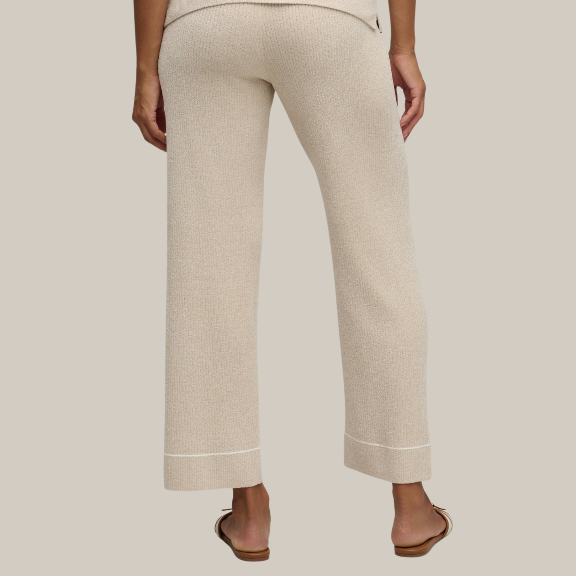 CozyChic Ultra Lite Contrast Stripe Rib Ankle Pant