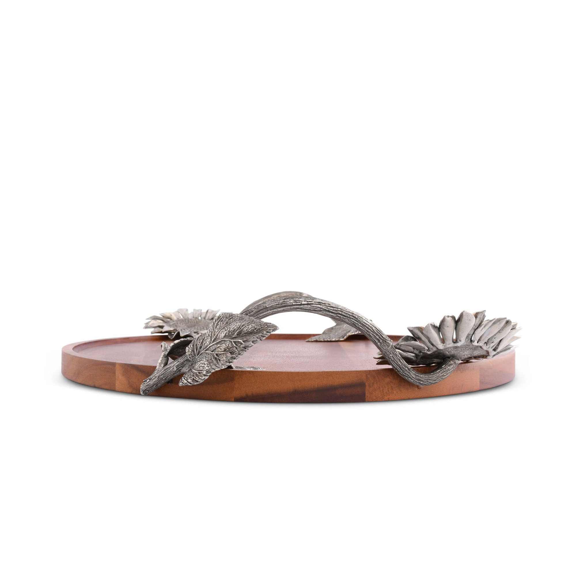 Sunflower Wood Serving Tray