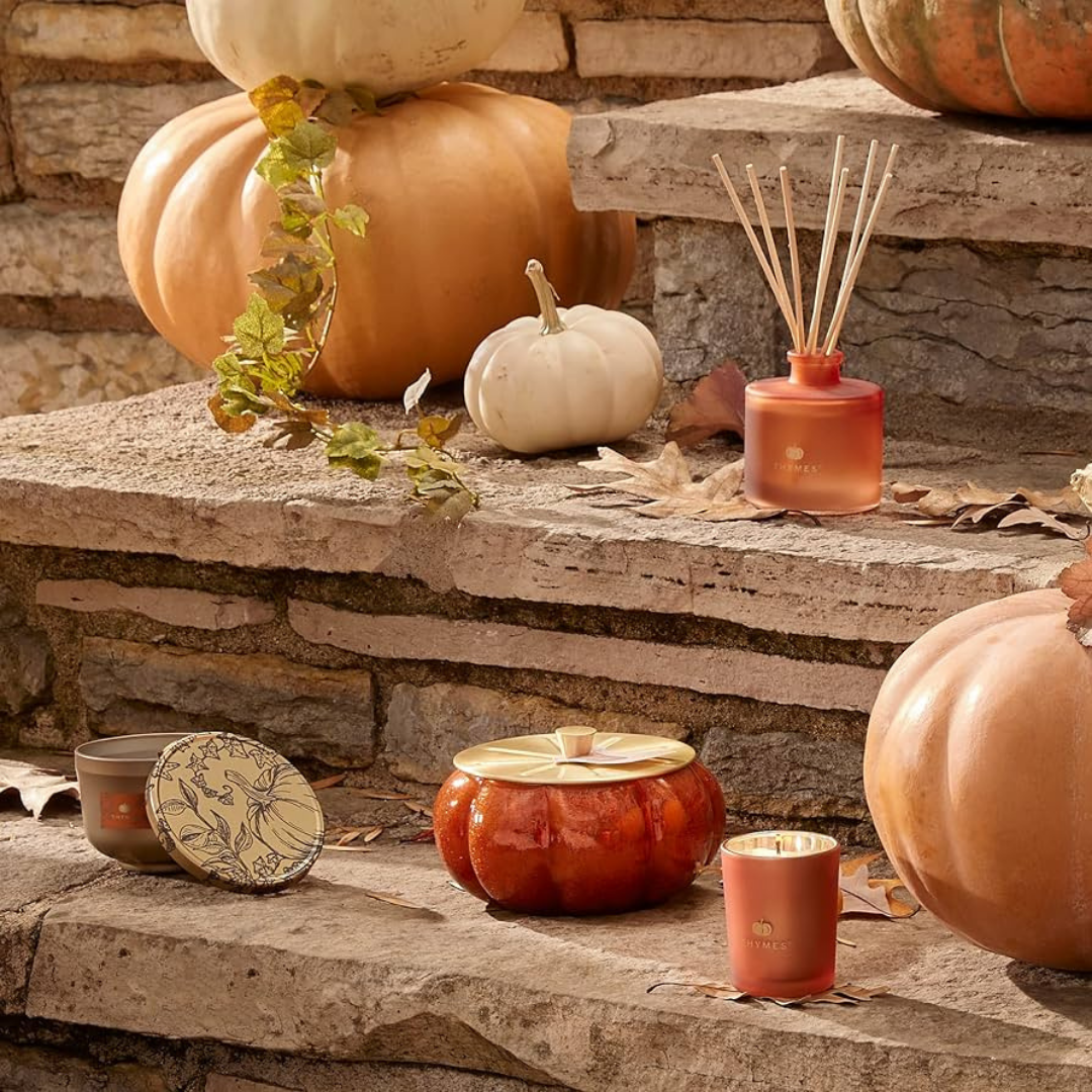 Pumpkin Laurel 15oz Large Candle with Lid