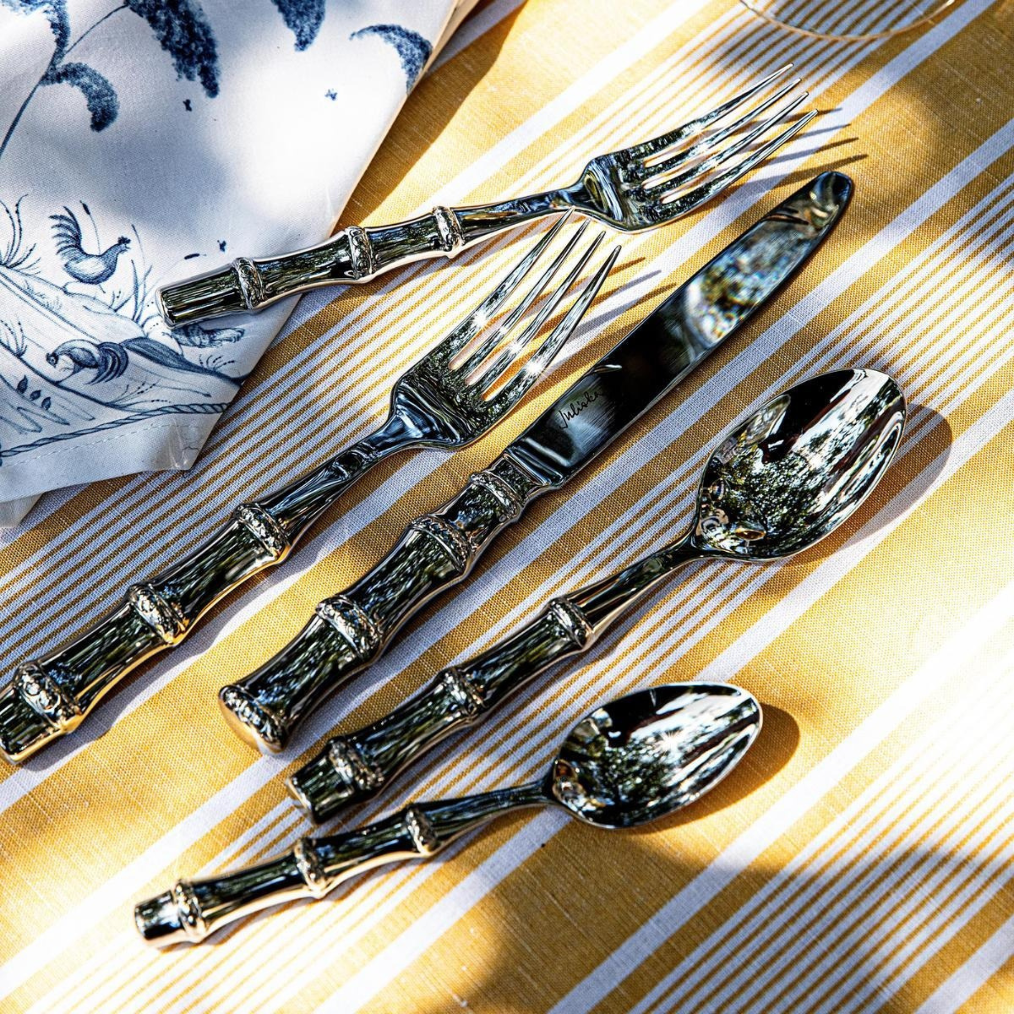 Bamboo 5 Piece Place Setting - Polished