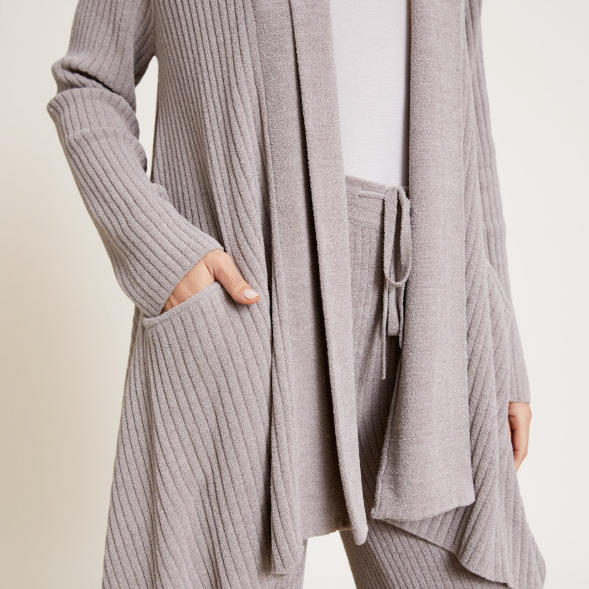 CozyChic Ultra Lite Draped Shawl Collar Cardi