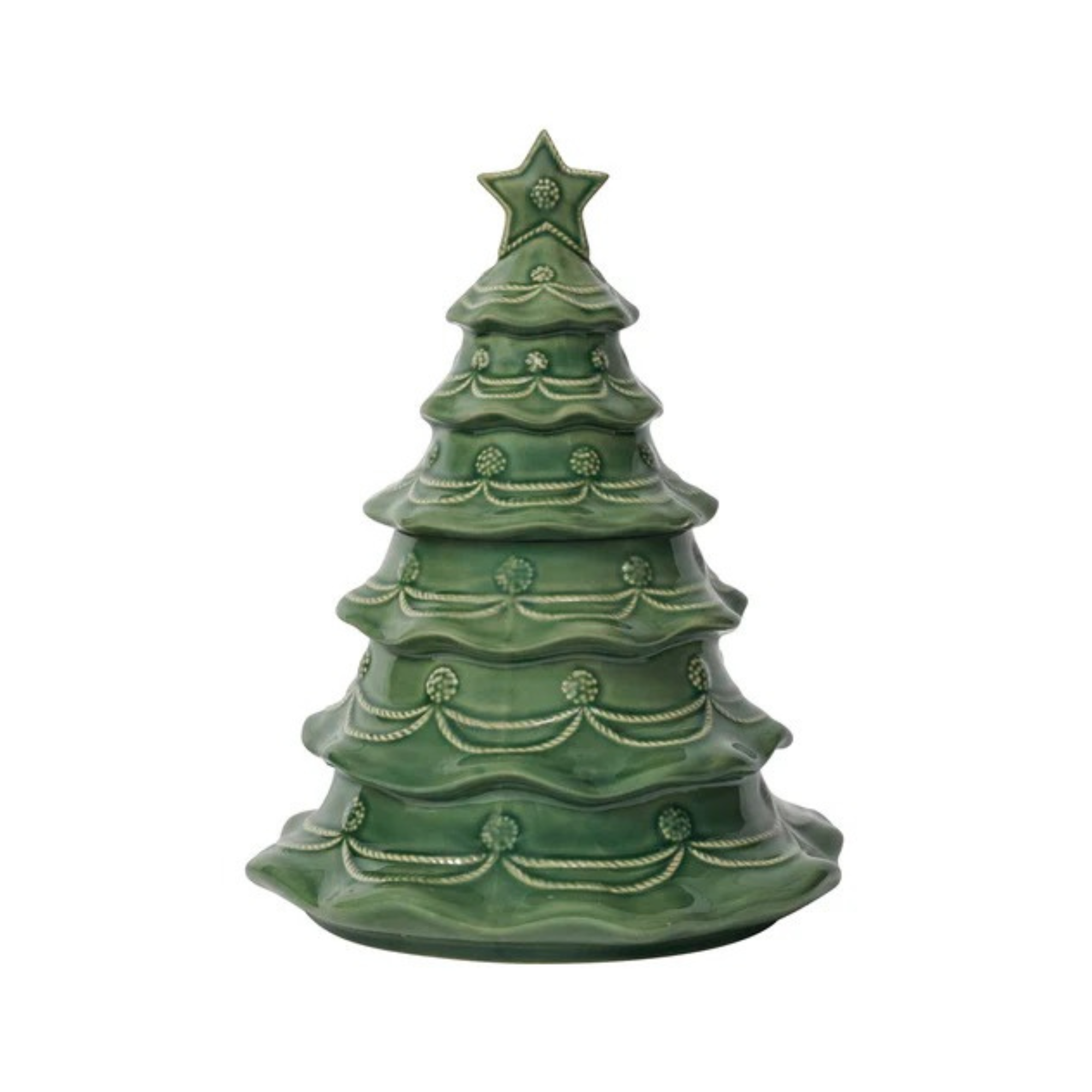 Berry & Thread Christmas Tree Cookie Jar - Basil