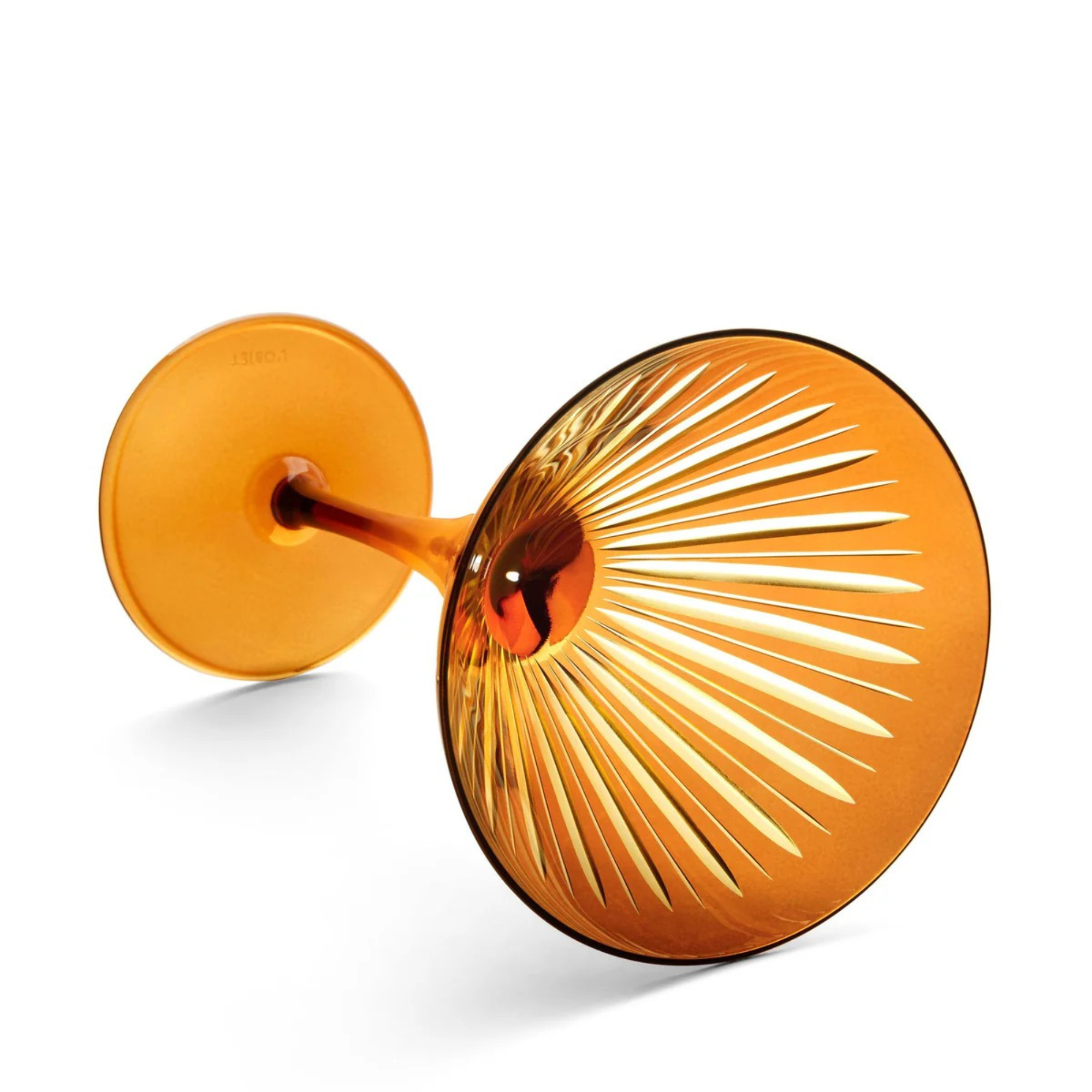 Prism Martini Glasses Amber - Set of 4