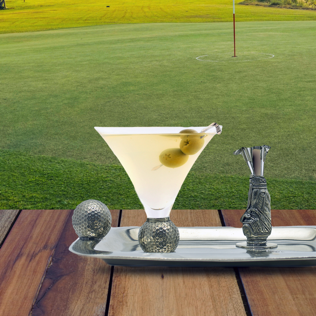 Golf Ball Cocktail / Martini Glass - Set of 4