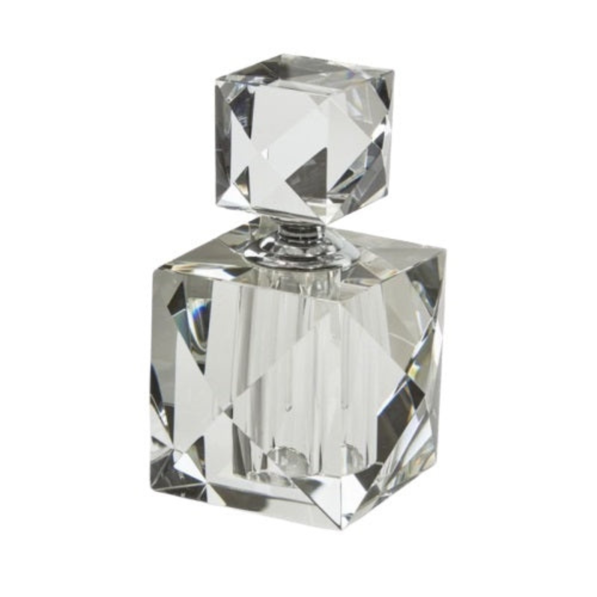 Crystal Glass Square Diamond Perfume Bottle