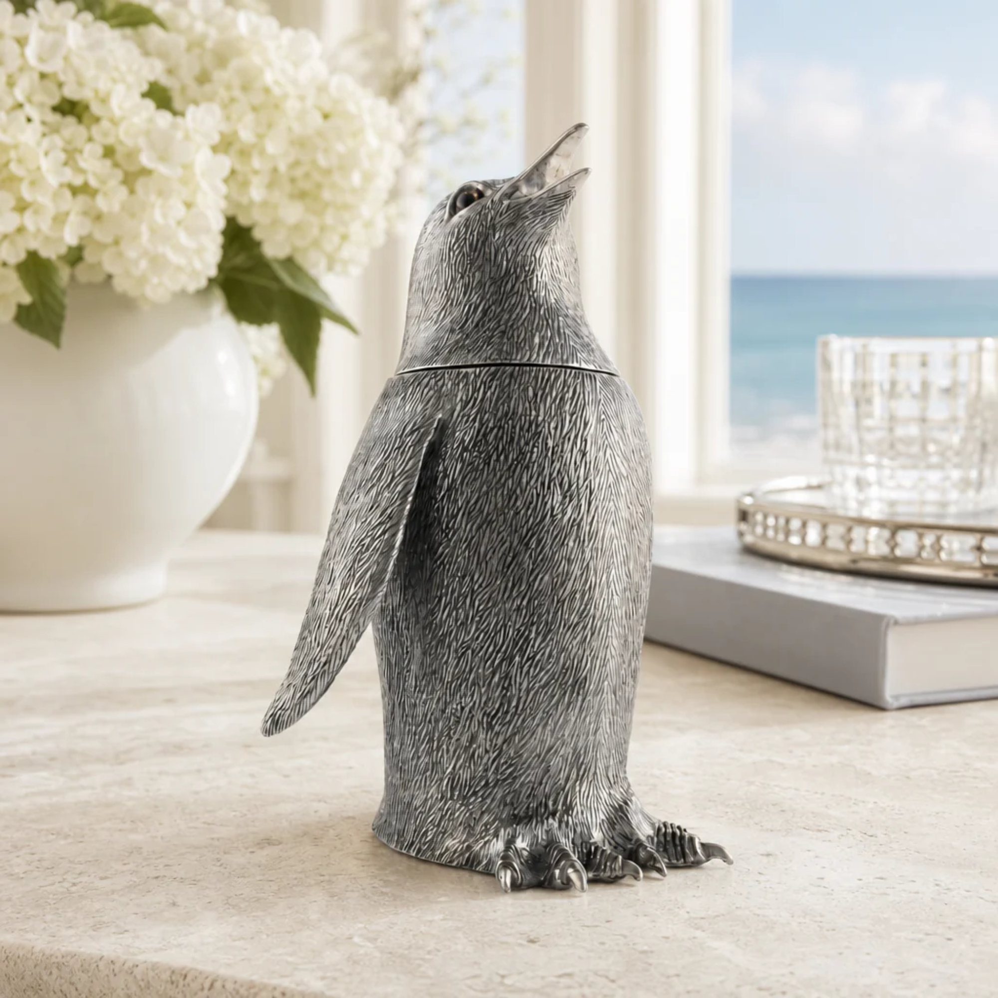 Pewter Penguin Cocktail Shaker