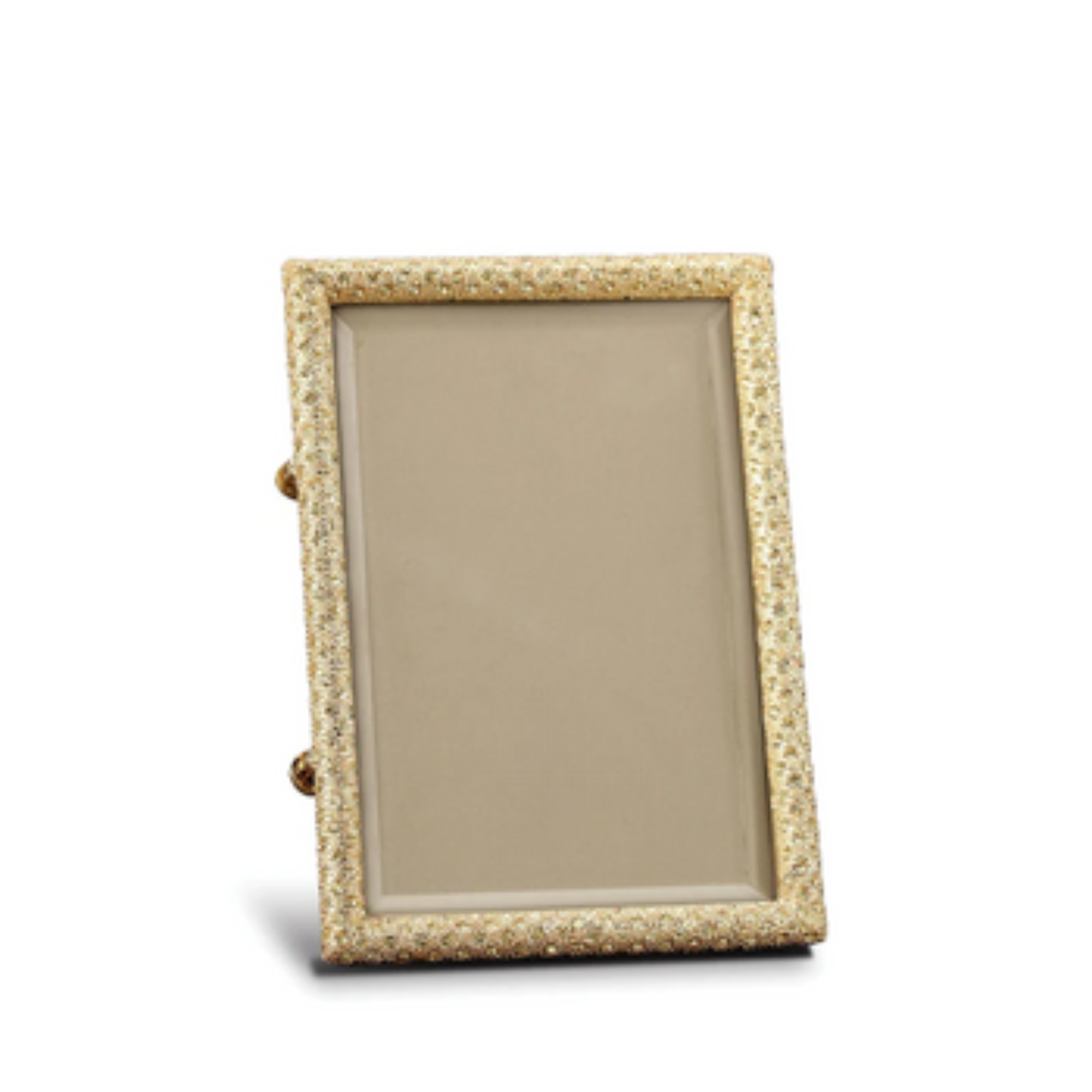 Gold Rectangular Pave Frame