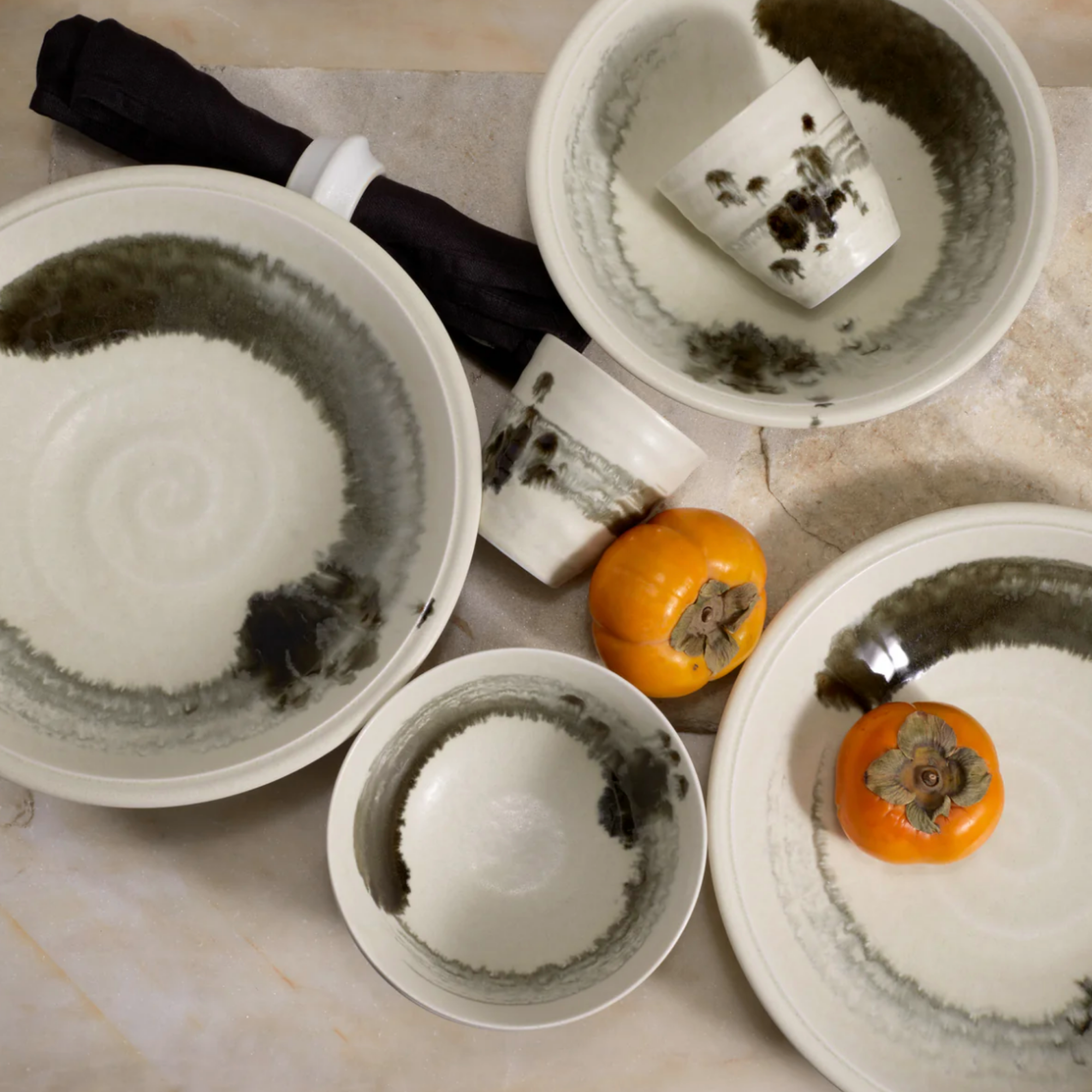 Sumi Brush Dinnerware Collection