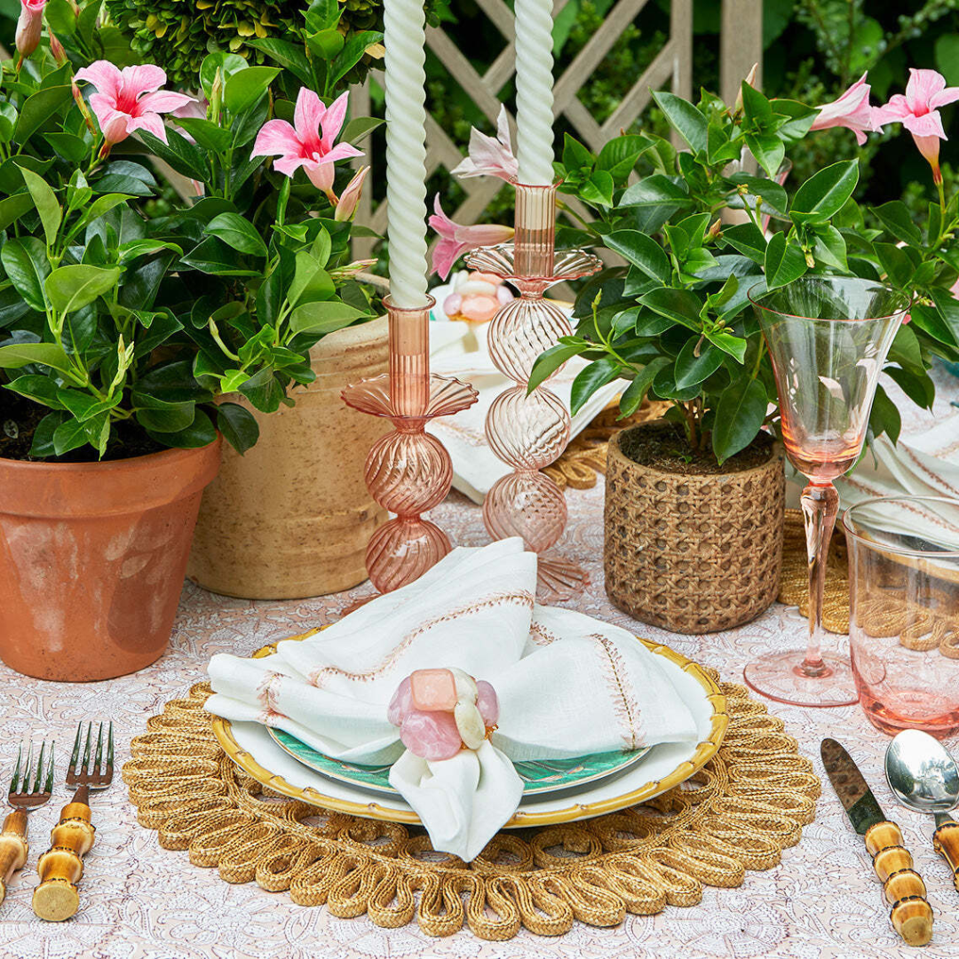 Sea Stone Napkin Ring in Blush (Set of 4)