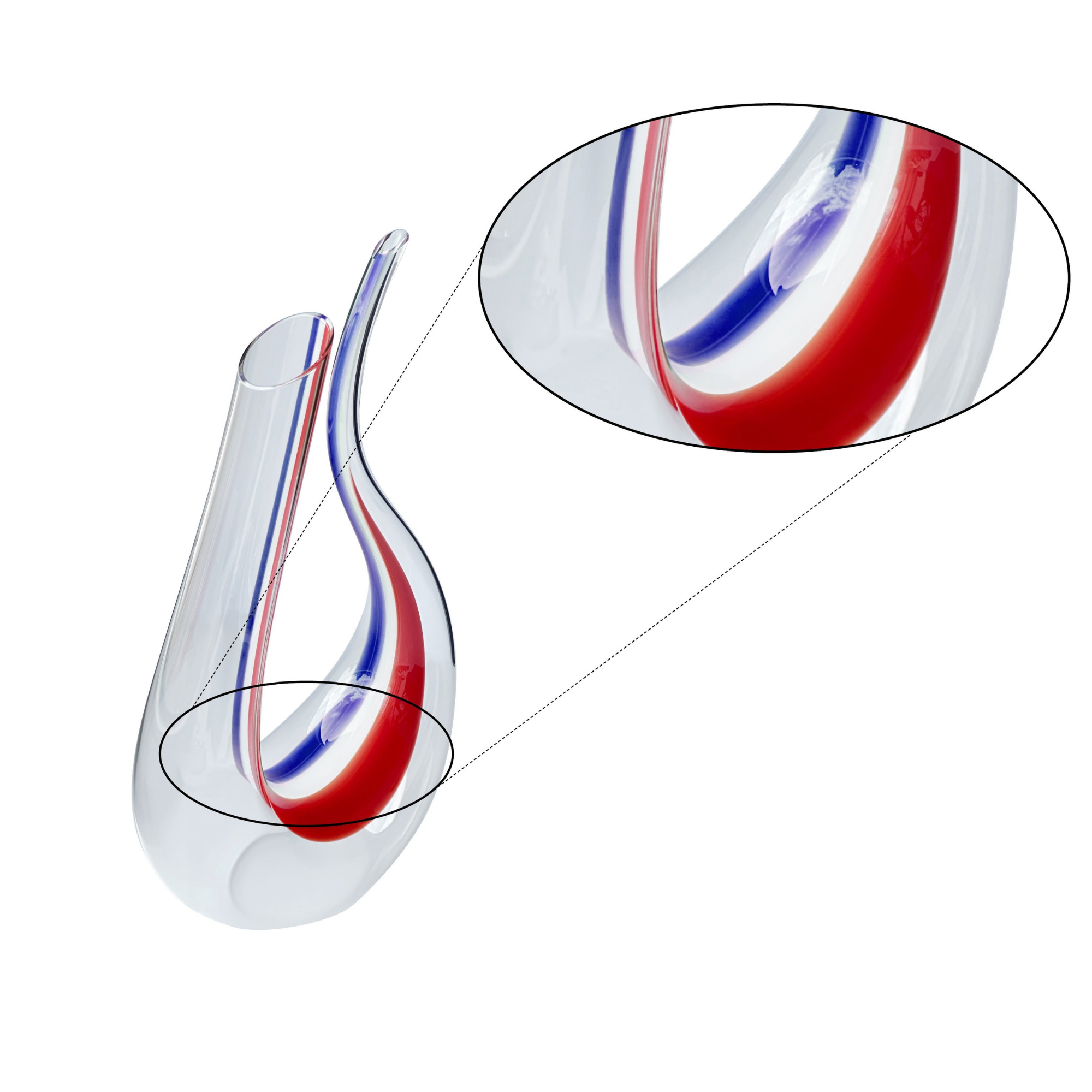 Amadeo Decanter - Red/White/Blue