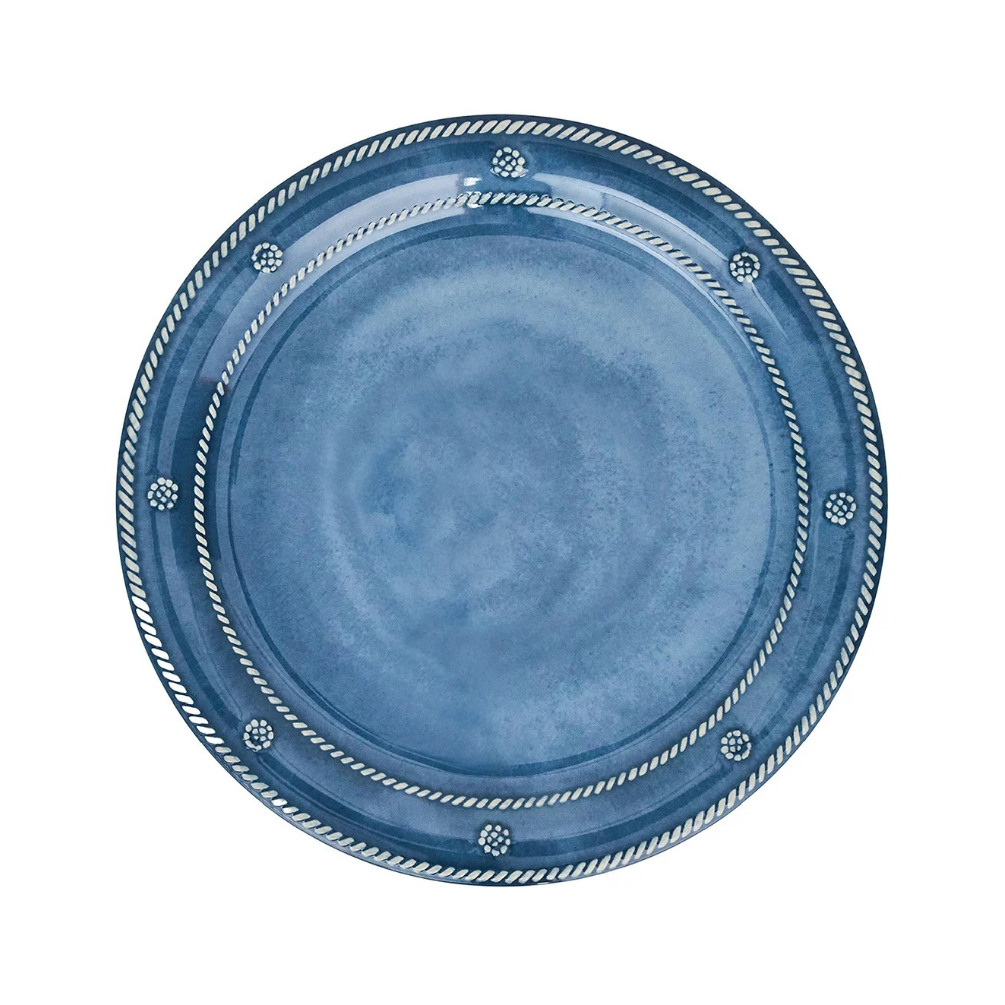 Melamine Dinner Plate in Ocean - Set of 4