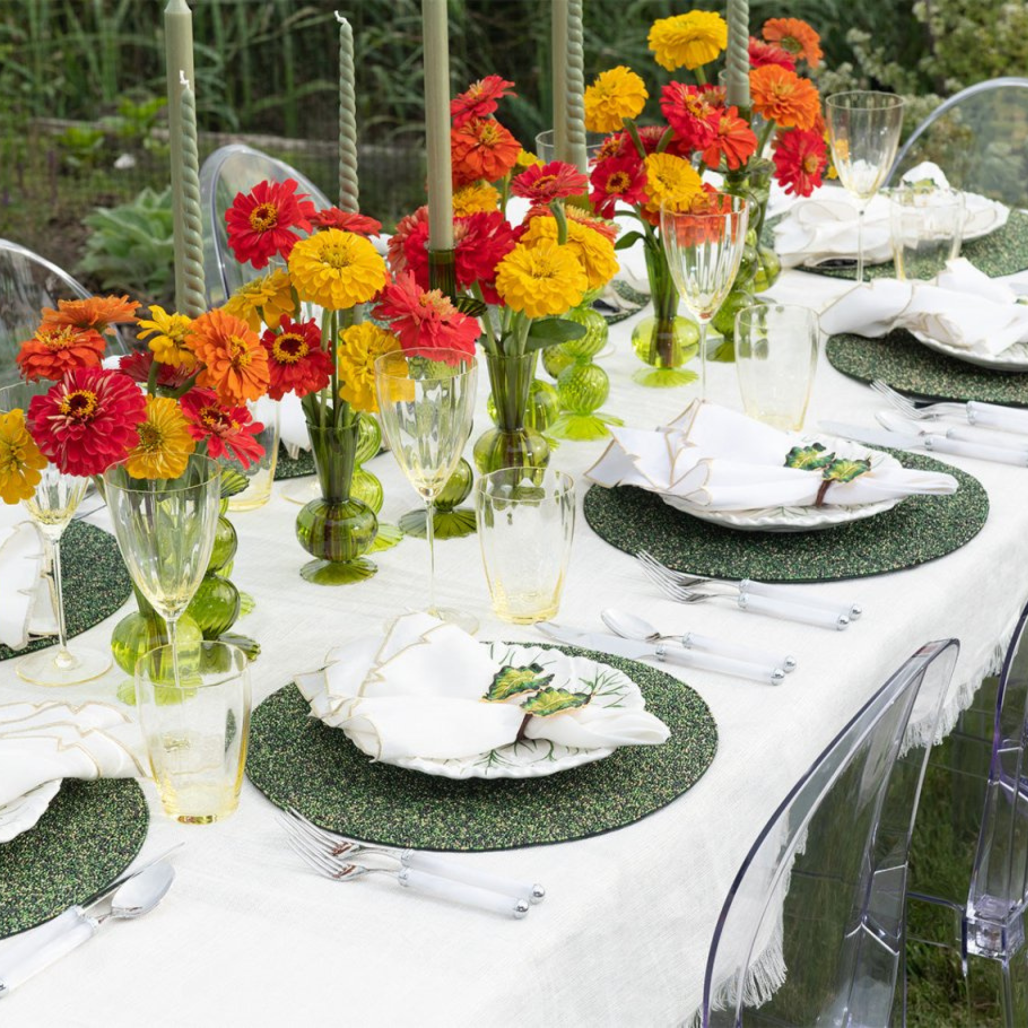 Tess Bud Vase in Olive - Set of 3