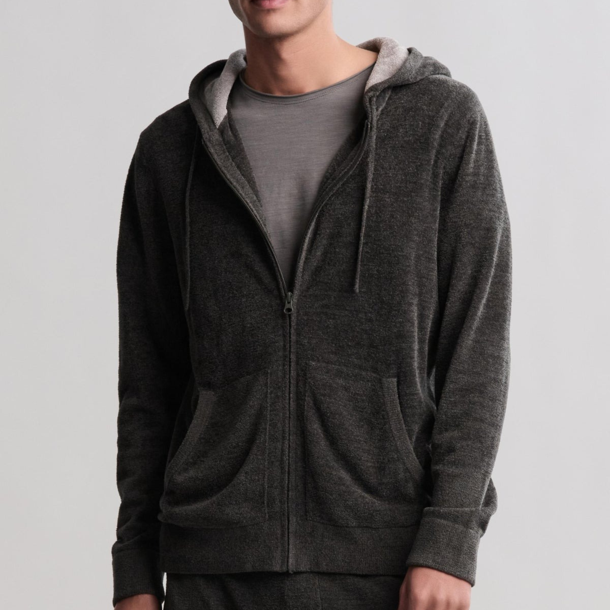 #Color_Dark Moss | Men's CozyChic Ultra Lite Zip Up Hoodie