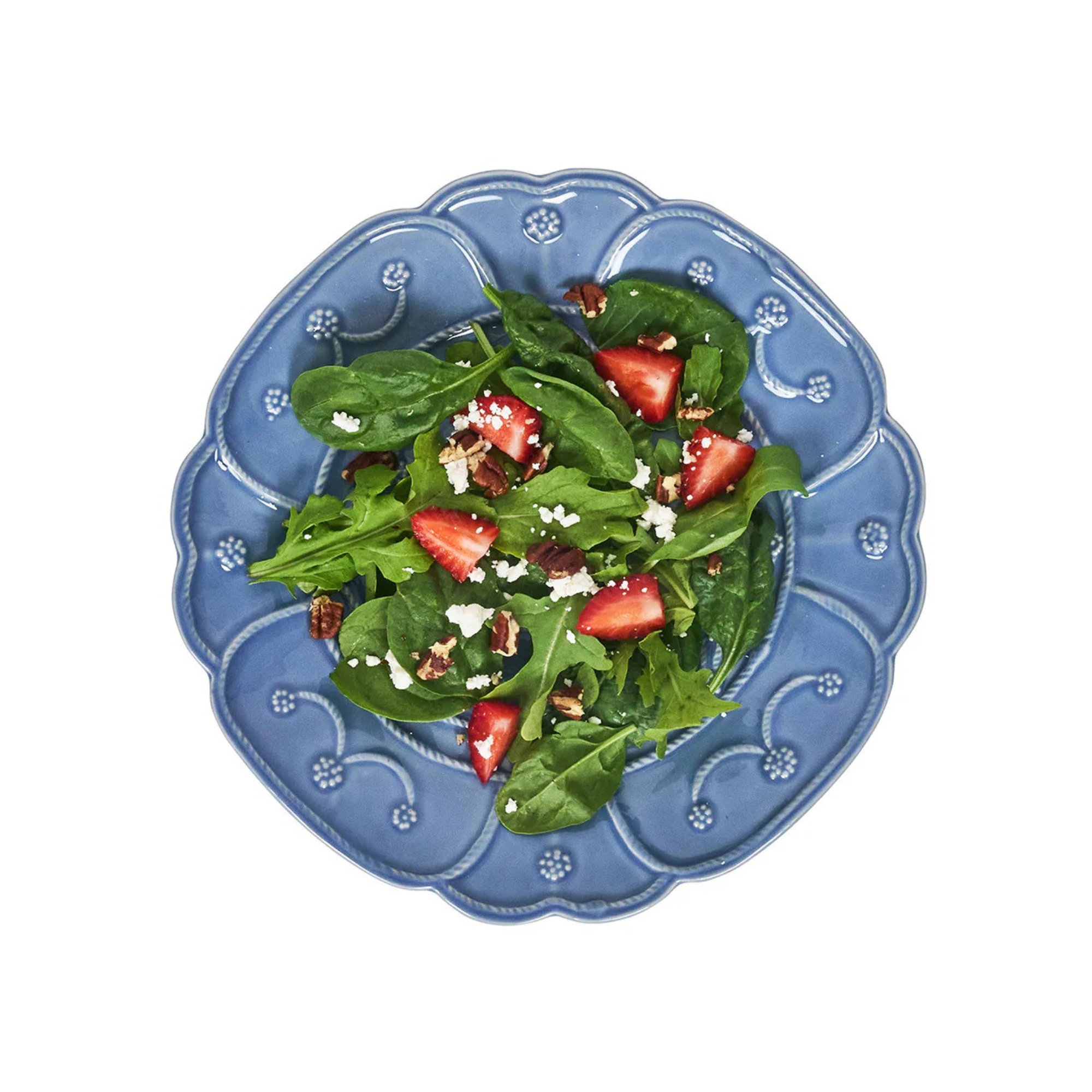 Jardins Du Monde Dessert/Salad Plate Assorted in Chambray - Set of 4