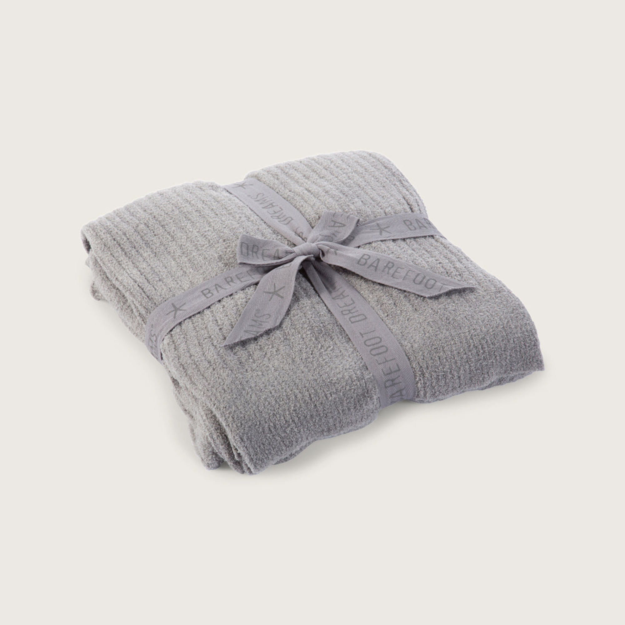 Barefoot Dreams CozyChic Lite Ribbed Throw Pewter