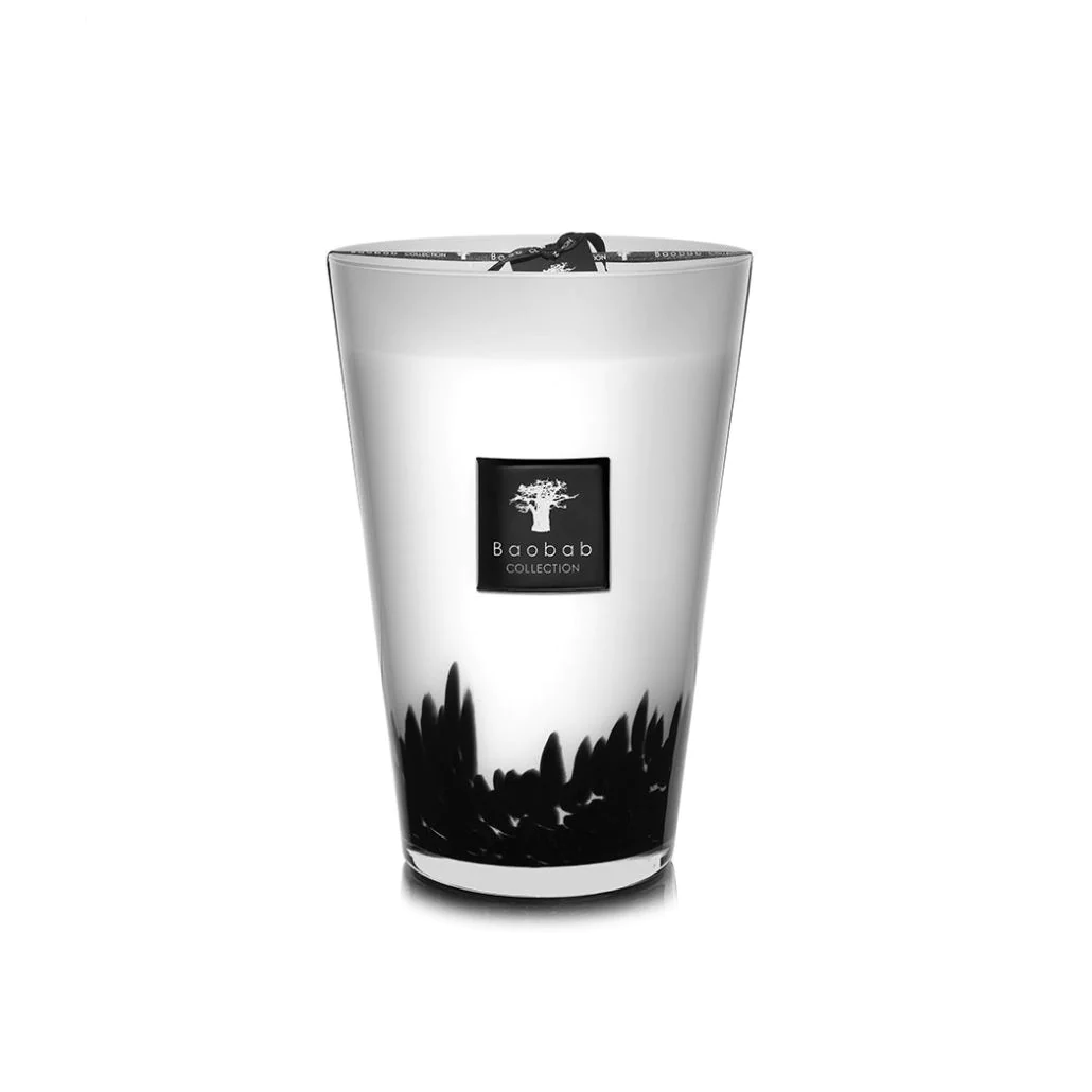Feathers Black Scented Candle