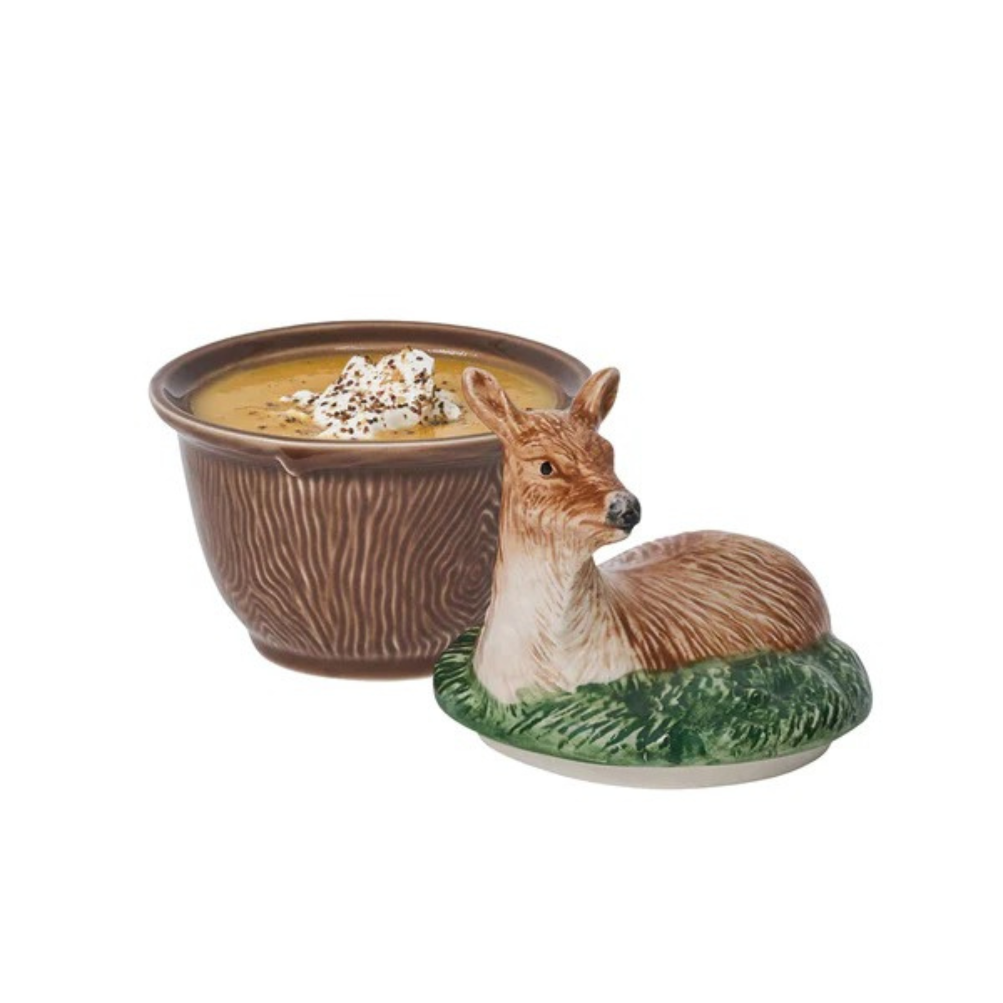 Forest Walk Deer Bowl with Lid