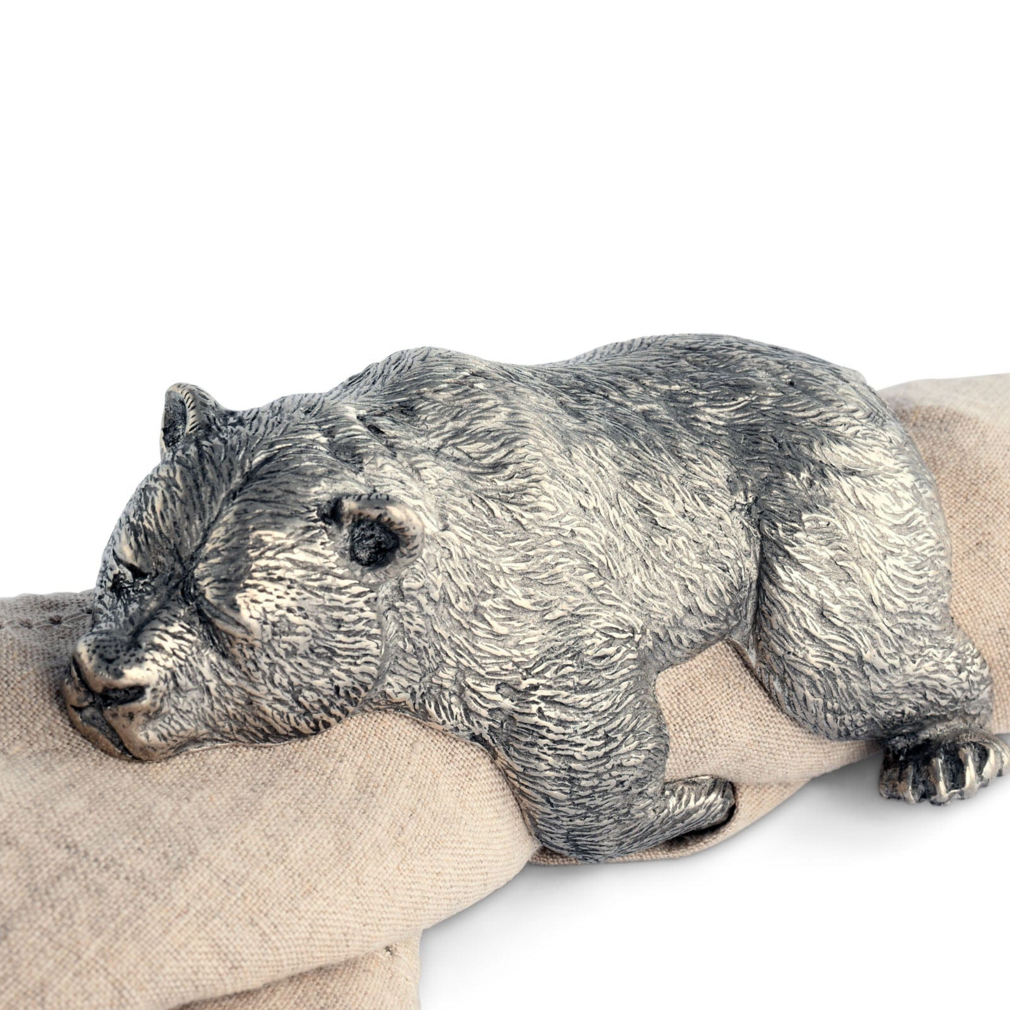 Vagabond House Sleeping Bear Napkin Ring Set