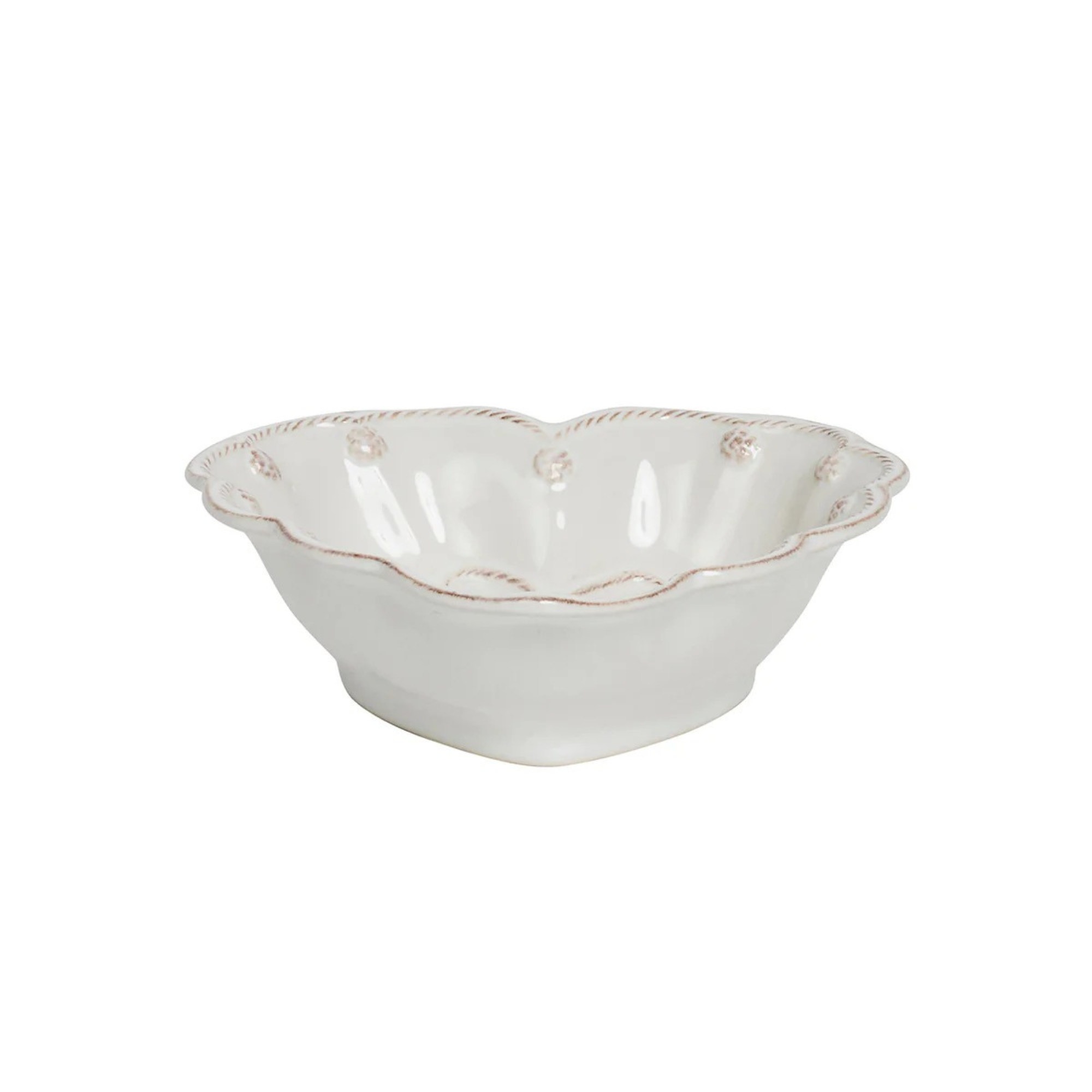 Berry & Thread 6.5" Heart Bowl - Whitewash