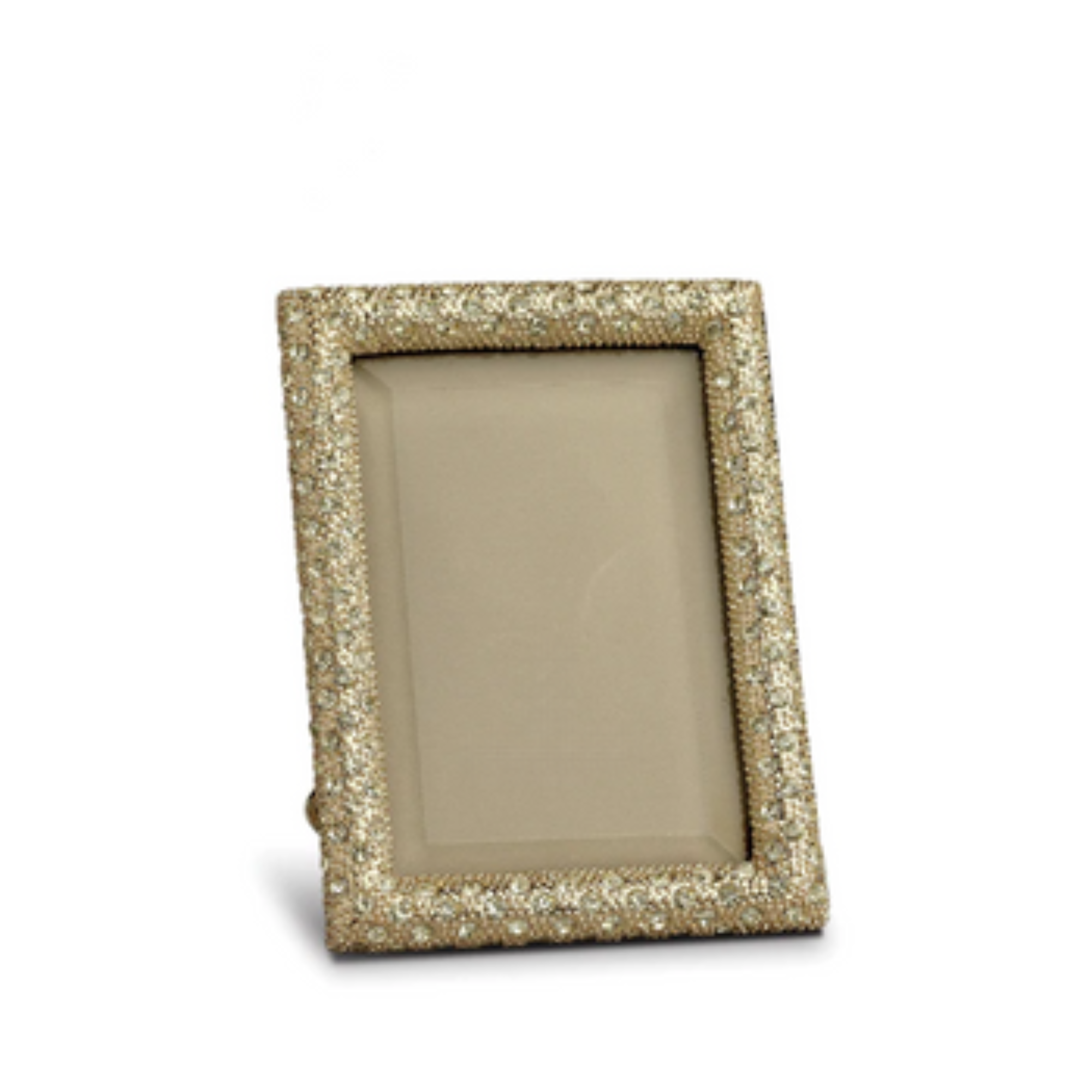 Gold Rectangular Pave Frame