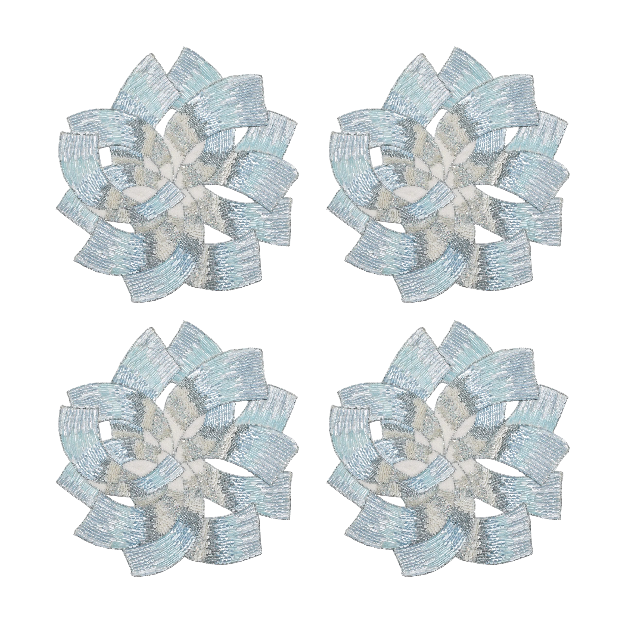 Tidal Placemat in Glacier Blue - Set of 2