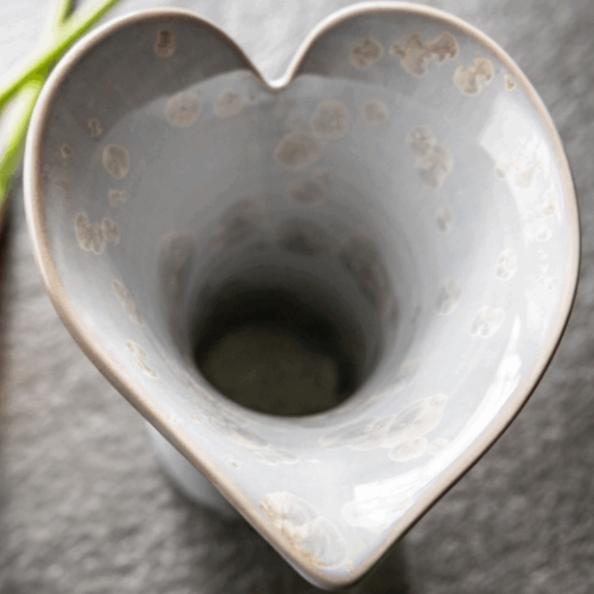 Crystalline Medium Heart Vase