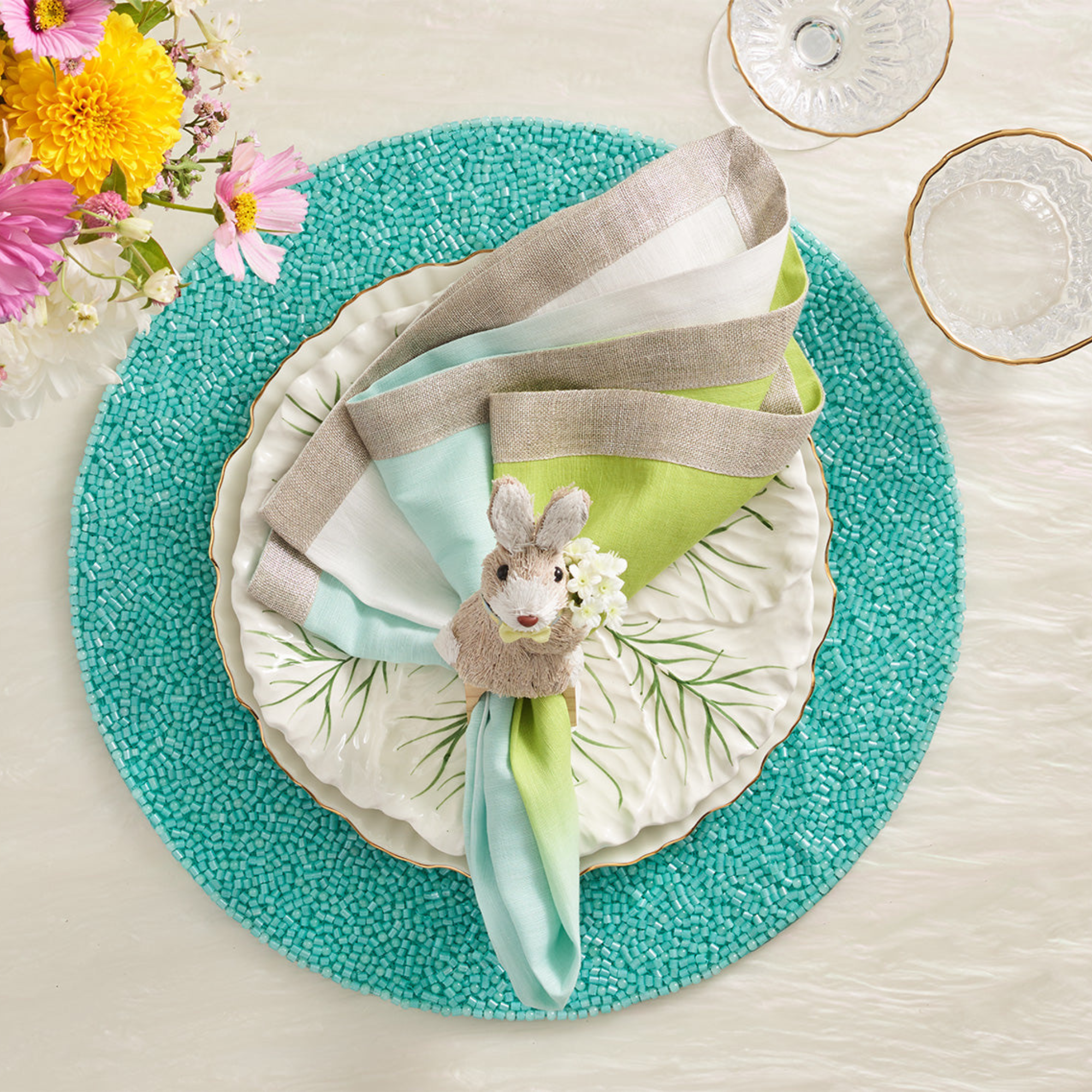 Easter Bunny Napkin Ring - Set of 4