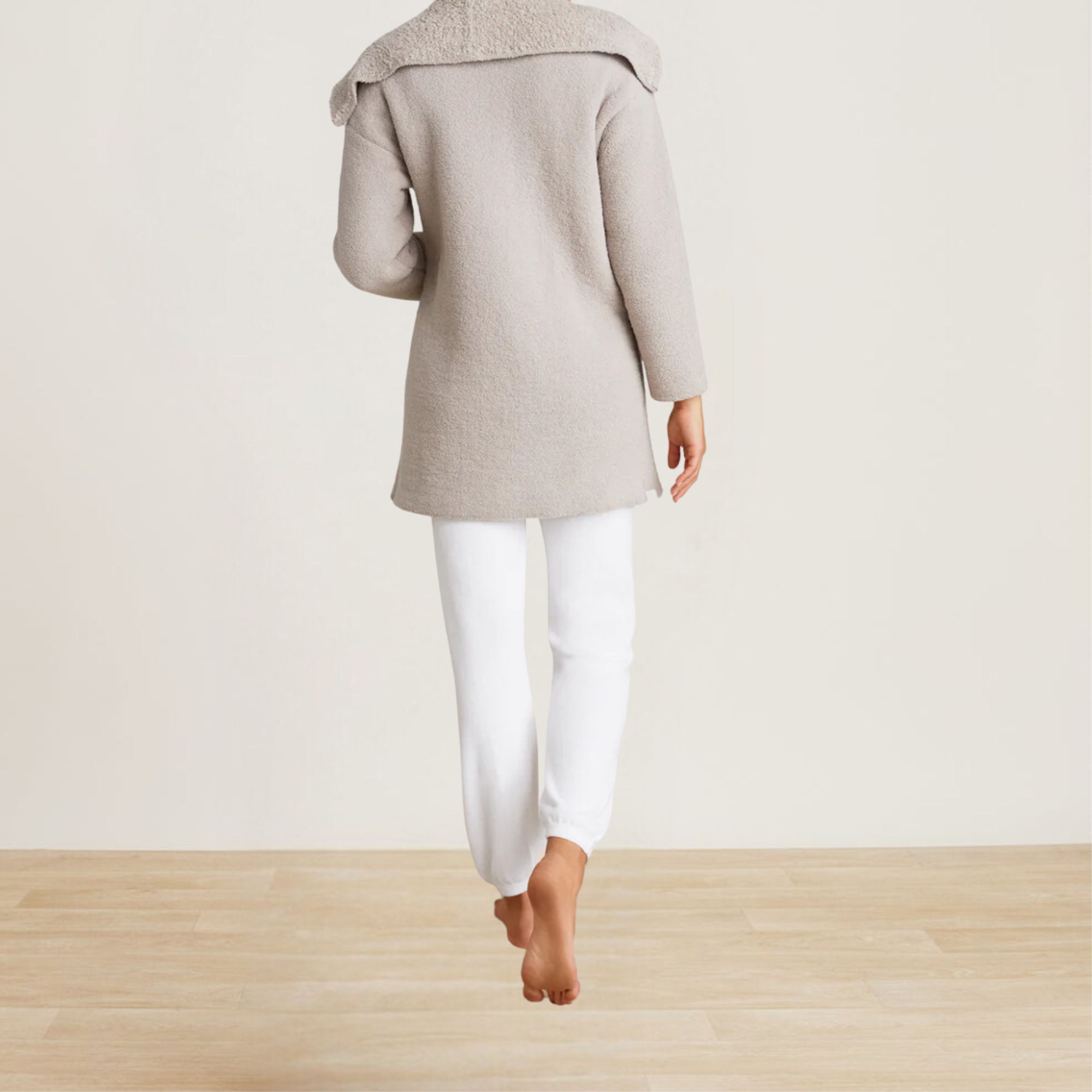 CozyChic Shearling Drape Car Coat