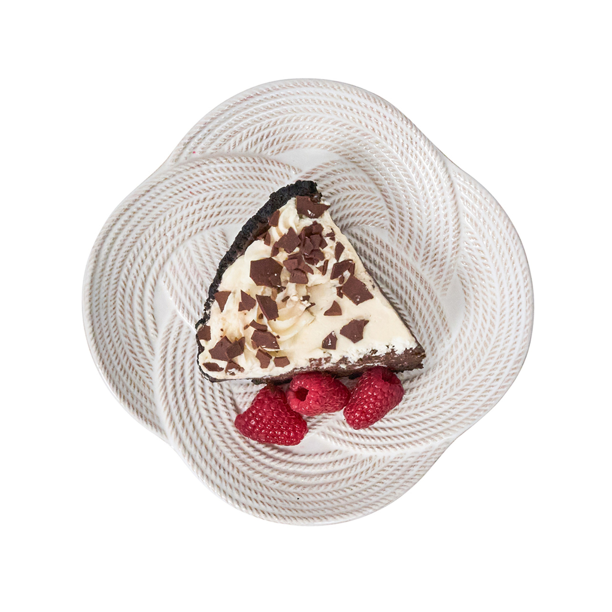 Le Panier Mystic Knot Whitewash Dessert/Salad Plate - Set of 4