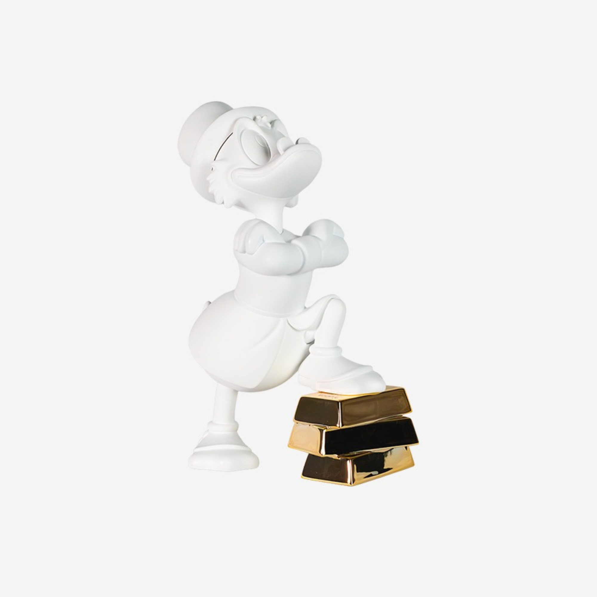 Uncle Scrooge Ingots in Matte White & Chromed Gold