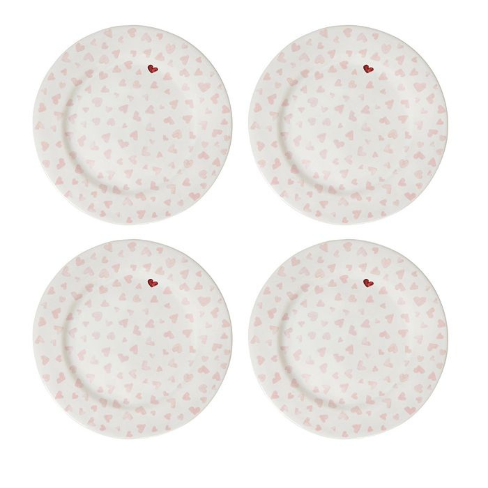 Love You More Dessert/Salad Plate - Set of 4