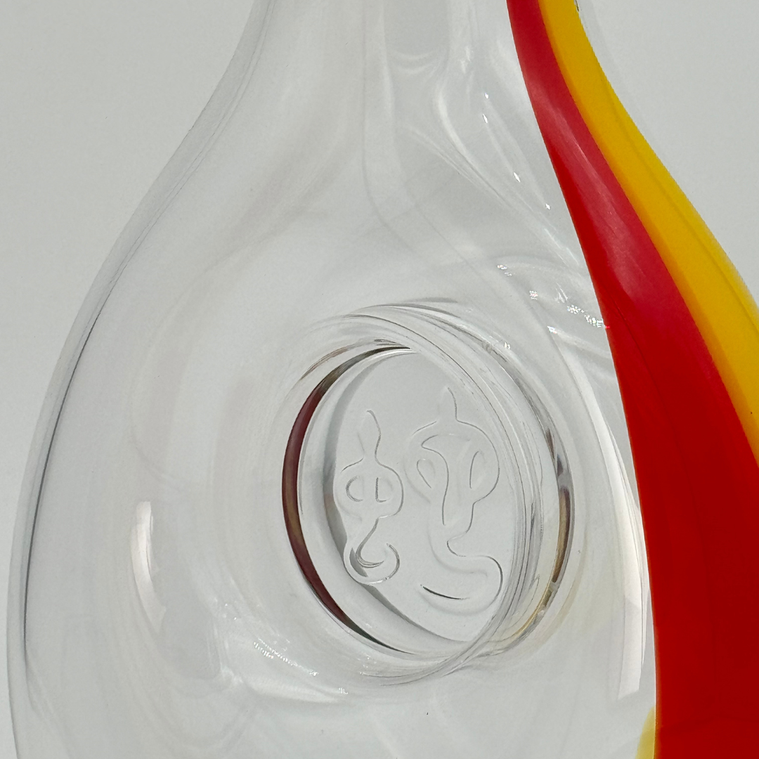 Chinese Zodiac Snake Decanter - Red/Yellow