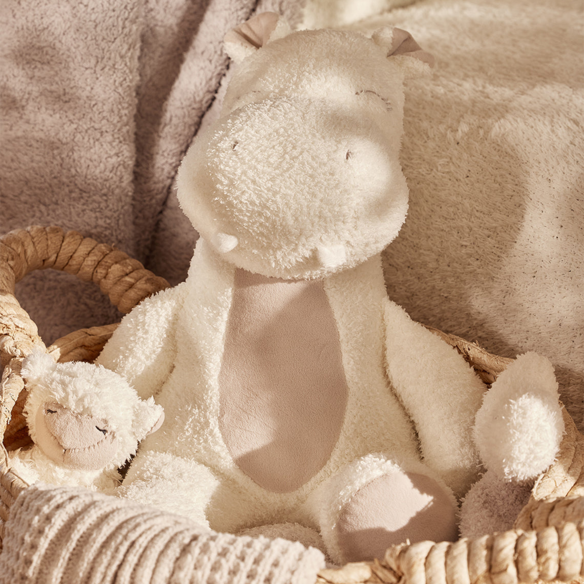 CozyChic Sleepy Hippo Buddie in Pearl / Stone