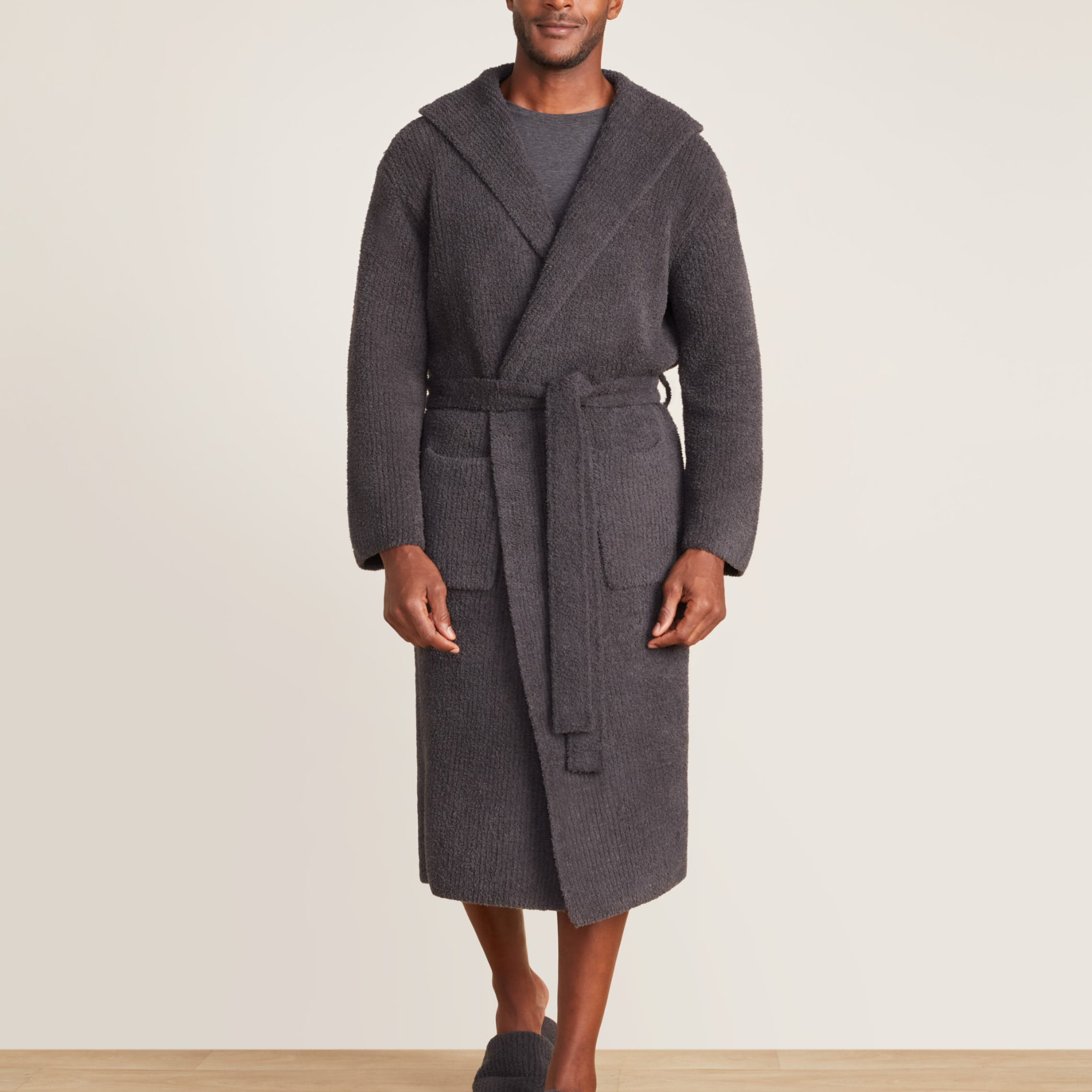 CozyChic Ribbed Hooded Robe