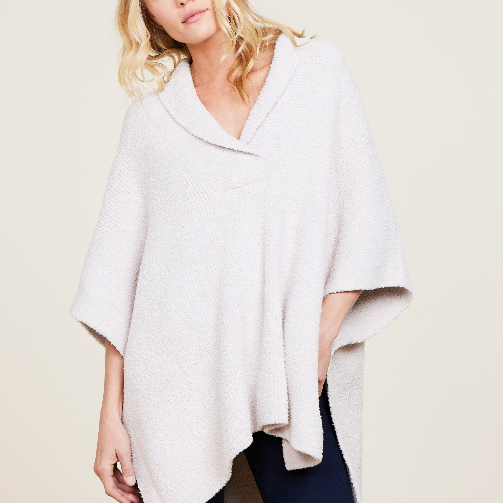 CozyChic Shawl Collar Poncho