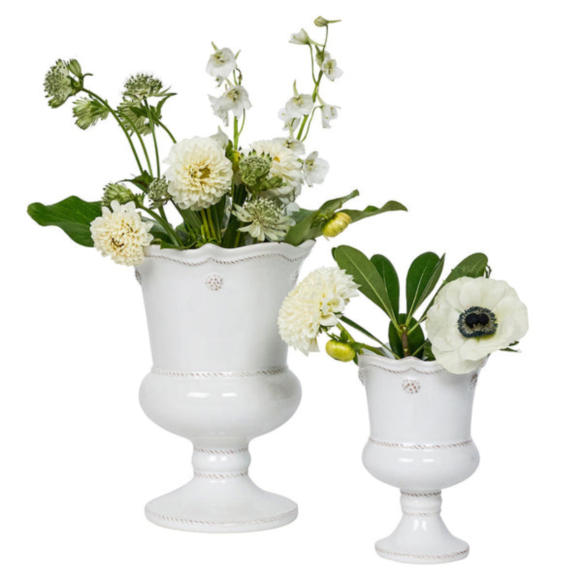 Berry & Thread Petite Parterre Garden 8" Vase - Whitewash