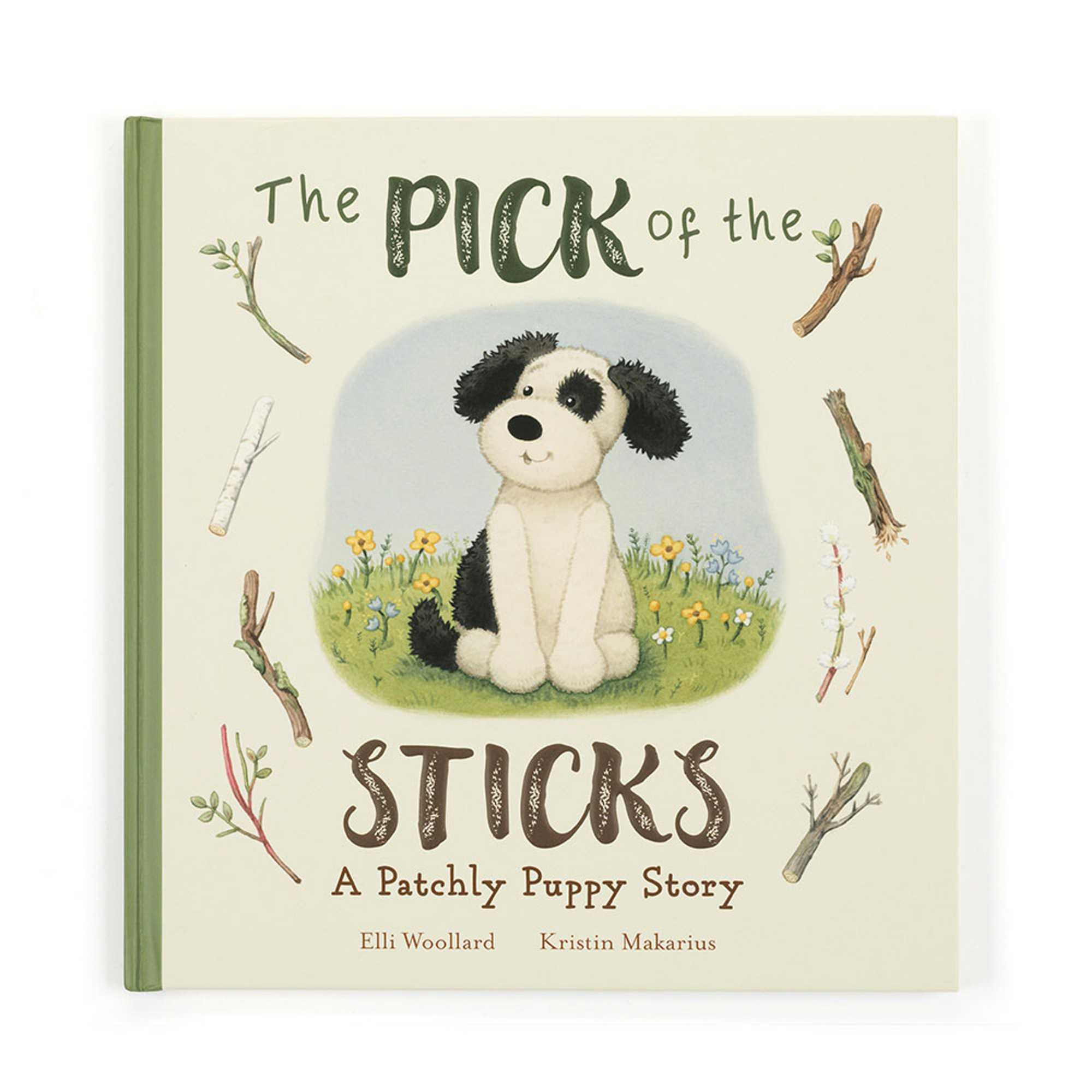 The Pick of the Sticks Book and Bashful Black & Cream Puppy