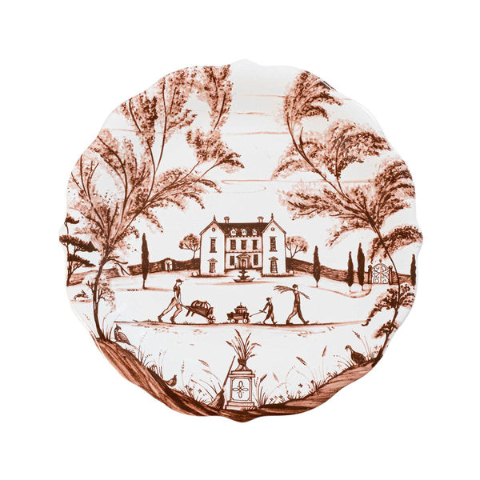 Country Estate Harvest Party Plate - Set of 4