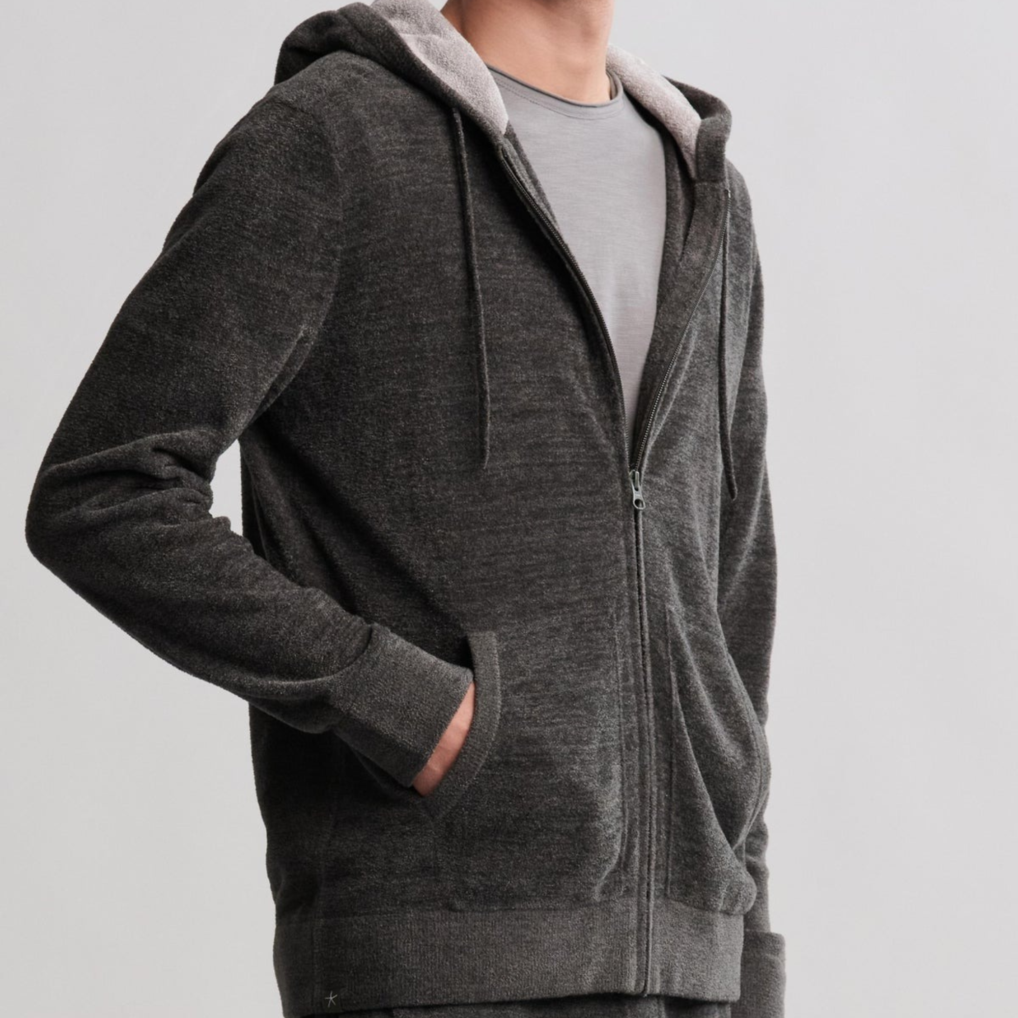 #Color_Dark Moss | Men's CozyChic Ultra Lite Zip Up Hoodie