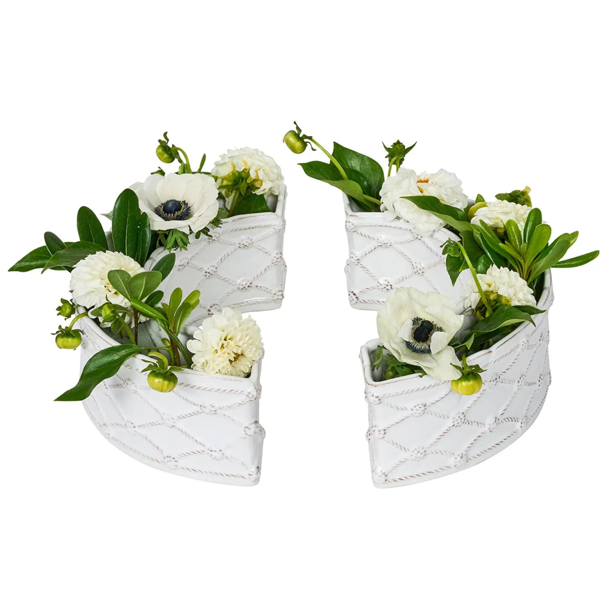 Berry & Thread Petite Parterre Garden Half Circle Vase - Set of 2