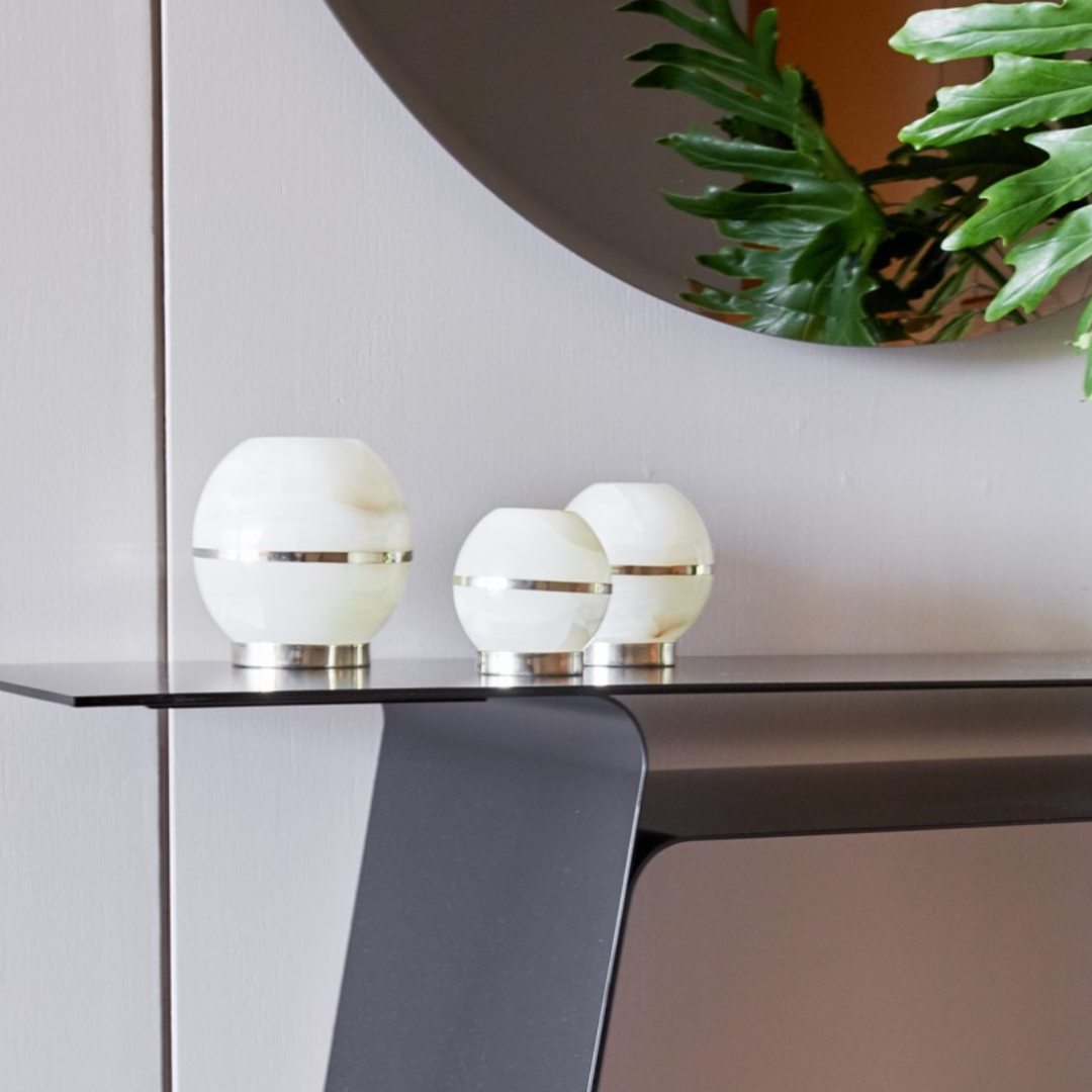 Alpaca Salta Candleholder Cream Onyx #1