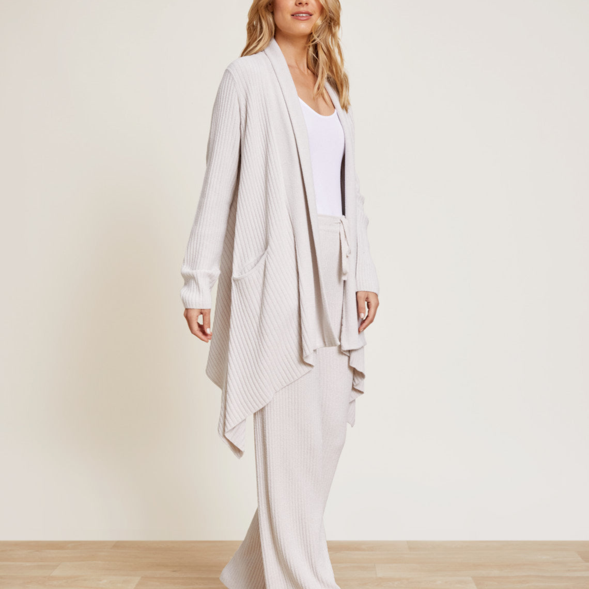 CozyChic Ultra Lite Draped Shawl Collar Cardi